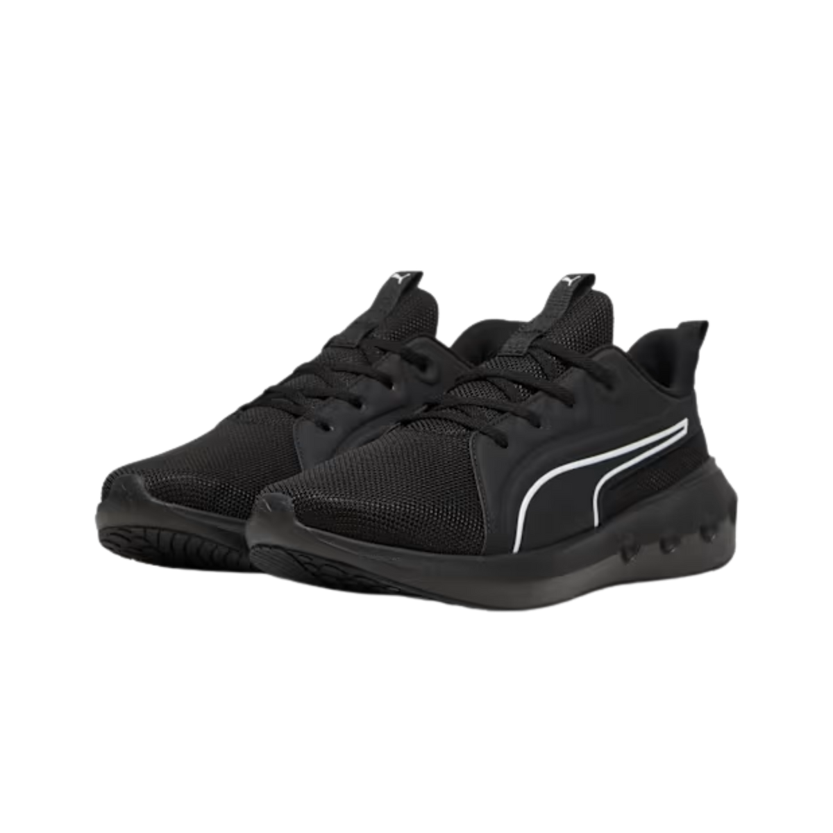 Puma Men Softride Carson Lace Up Sneakers - Black White
