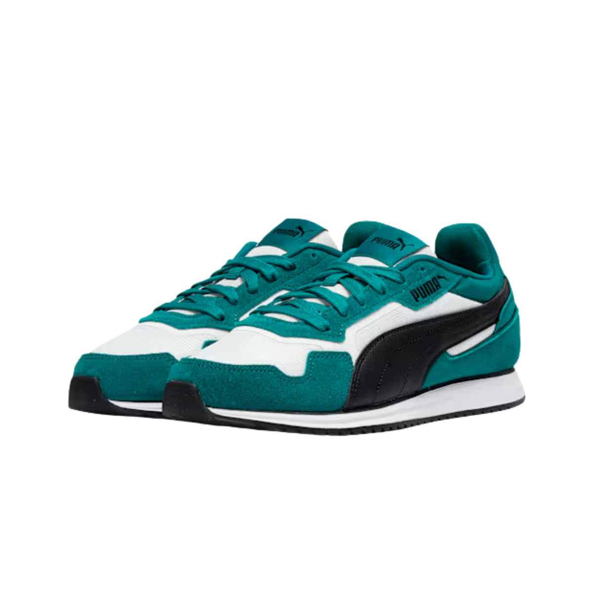 Puma Men Softride ST Miler Sneakers - Wild Green Black White