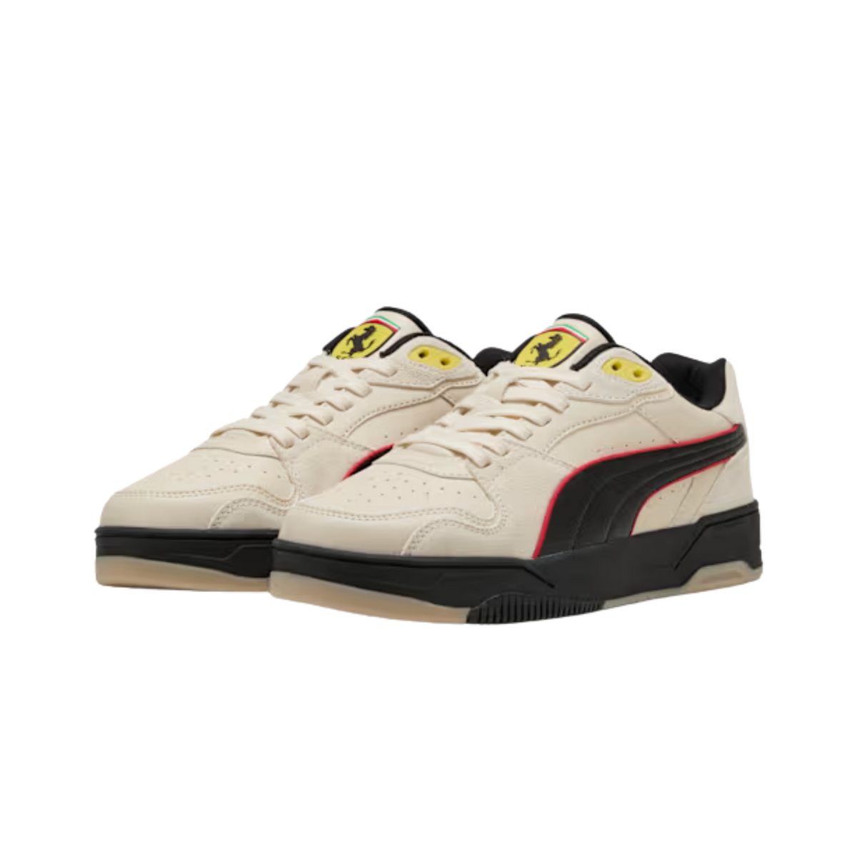 Puma Men Scuderia Ferrari Rebound Break Sneakers - Alpine Snow Black