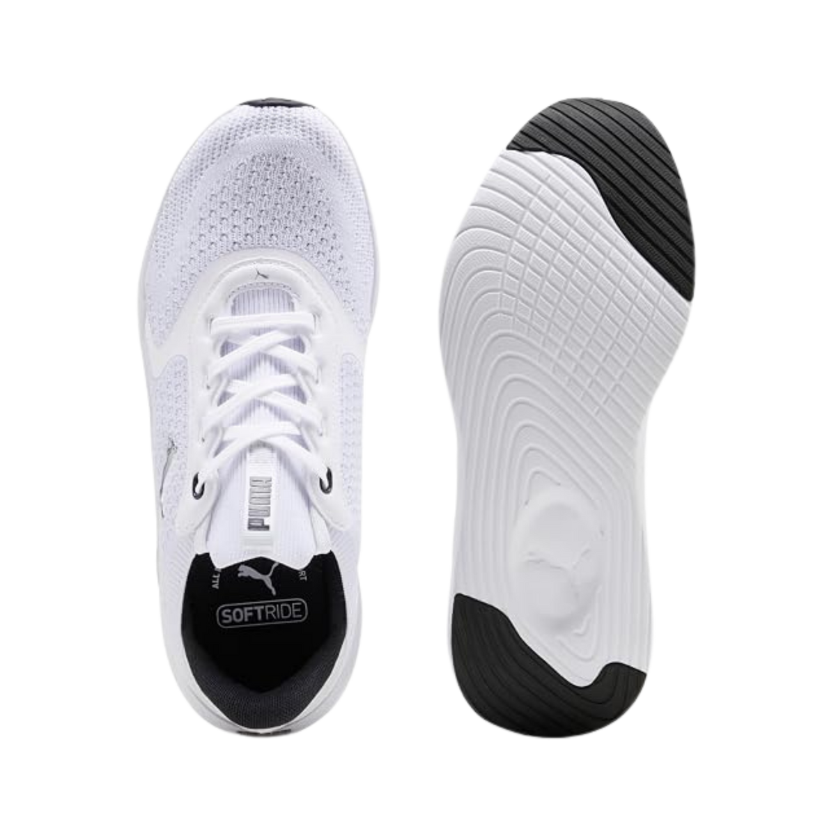 Puma Women Softride Mayve Sneakers - White Black Silver