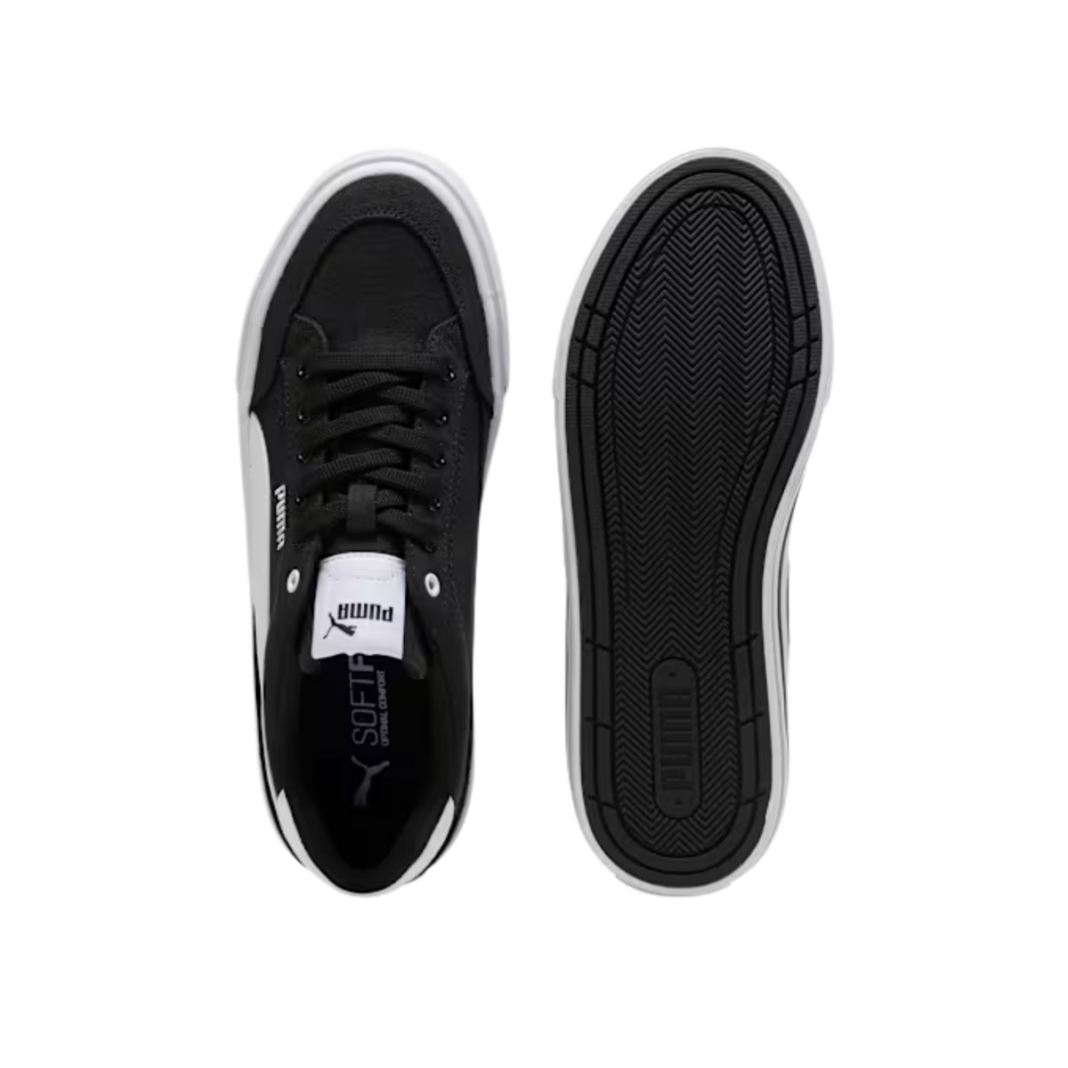 Puma Men Court Classic Vulcanized Formstrip Sneakers - Black White