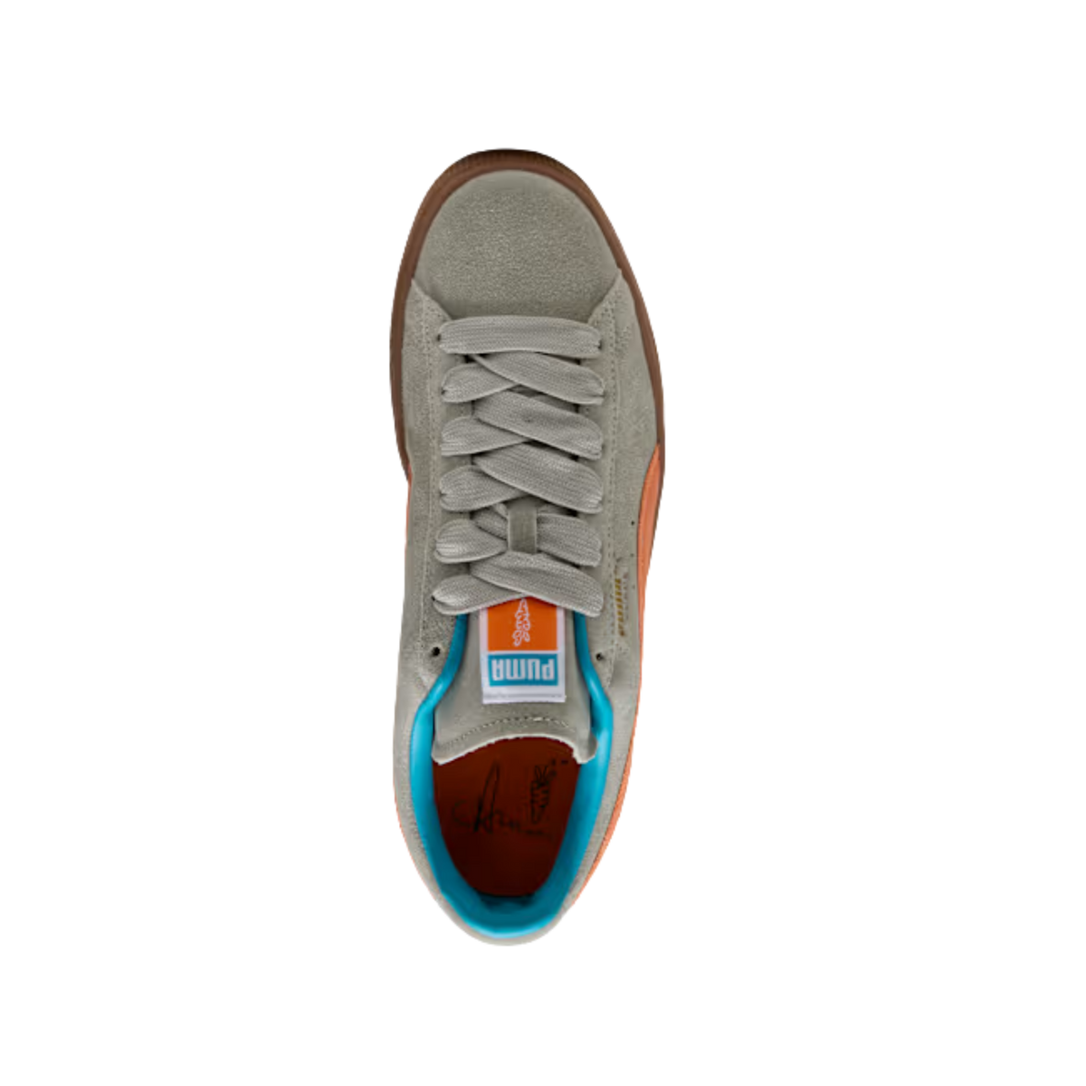 Puma Men X Carrots Suede Sneakers - Smokey Gray Rickie Orange