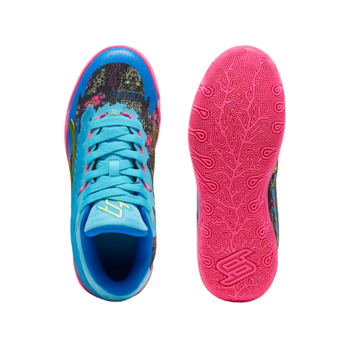 Puma Women Stewie 3 Tokyo Nights Basketball Shoes - Bright Aqua Fluro Pink Pes