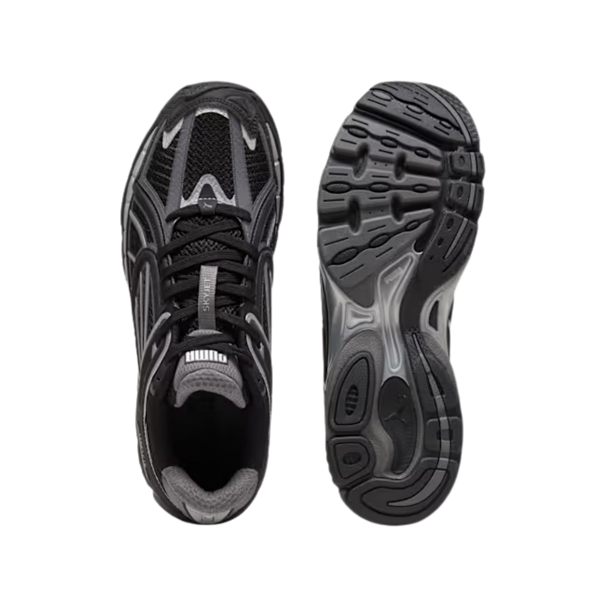 Puma Men SkyJet Sneakers - Black Cool Dark Gray Silver