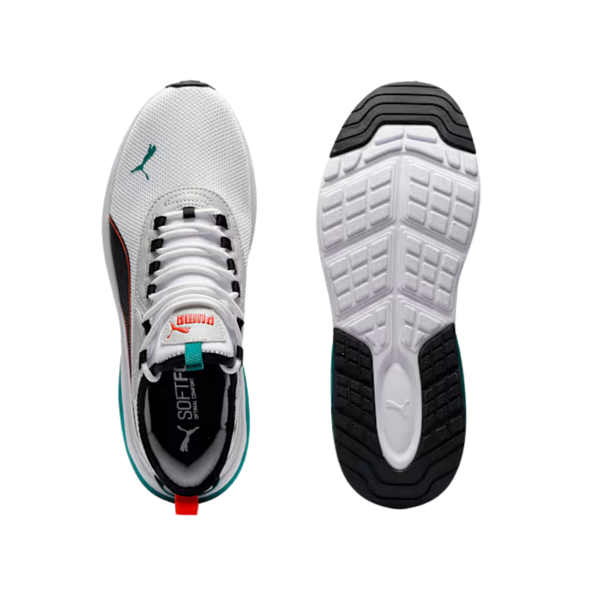 Puma Men Amplifier Sneakers - White Black Fierce Red