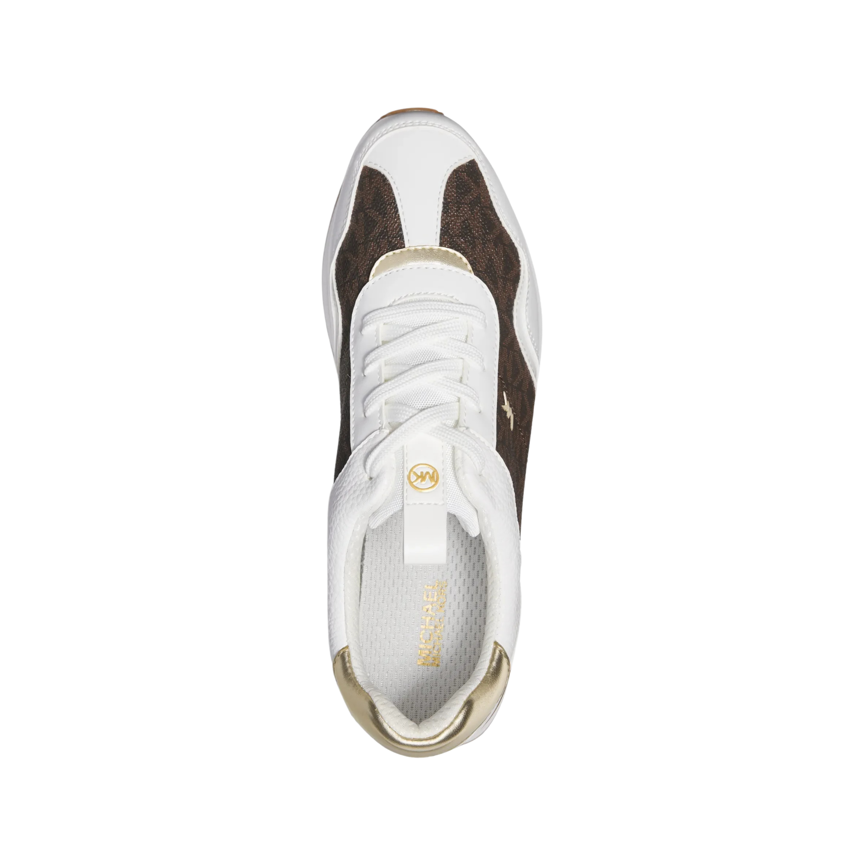 Michael Kors Women Raina Signature Logo Platform Trainer - Brown