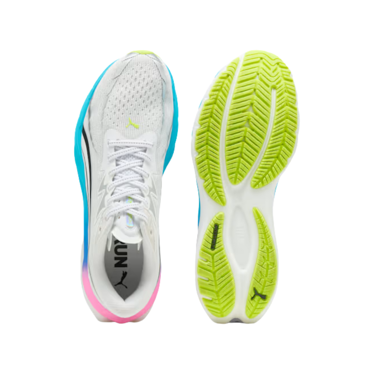 Puma Men Velocity Nitro™ 4 - White Ultra Blue Poison Pink
