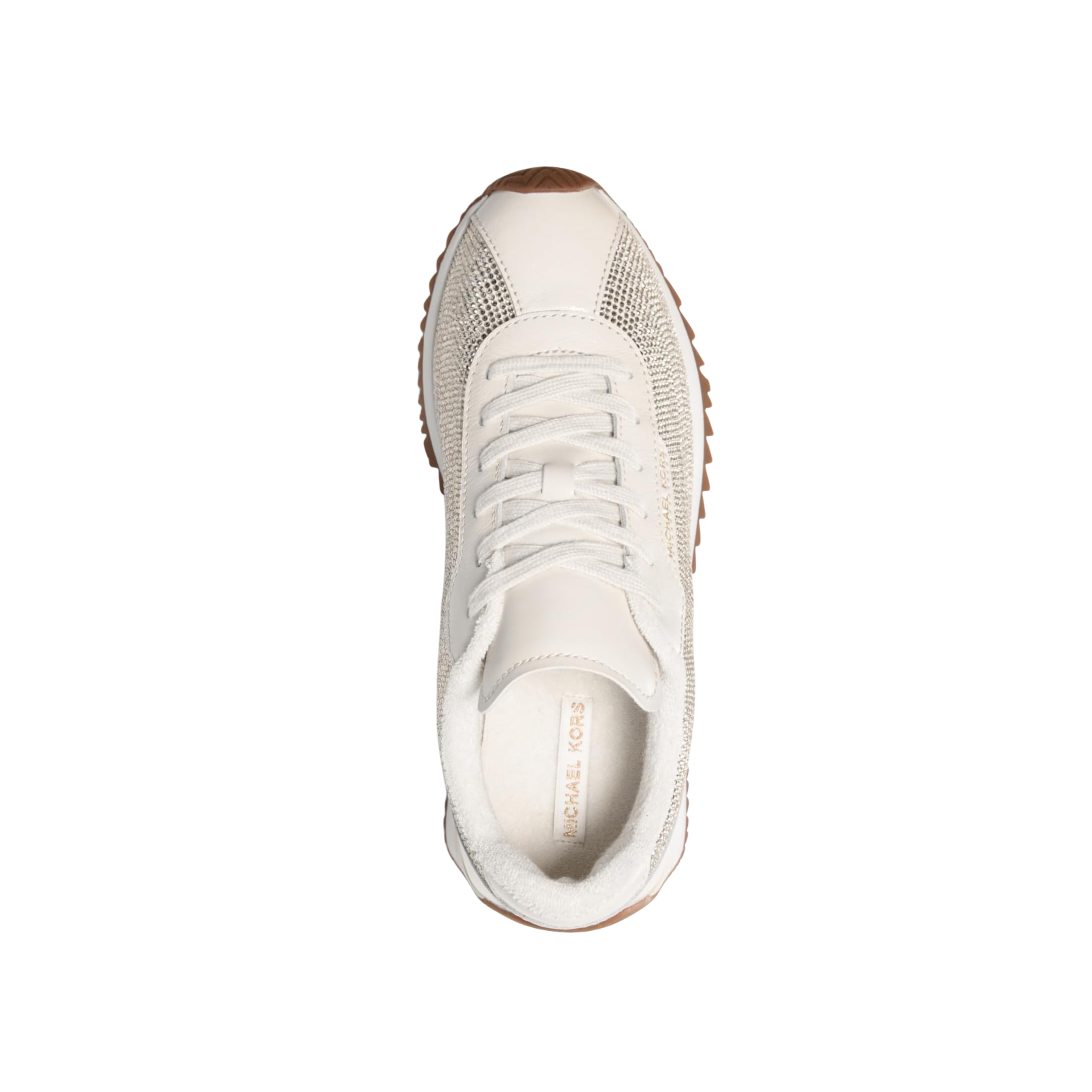 Michael Kors Women Rhodes Leather Trainer - Light Cream