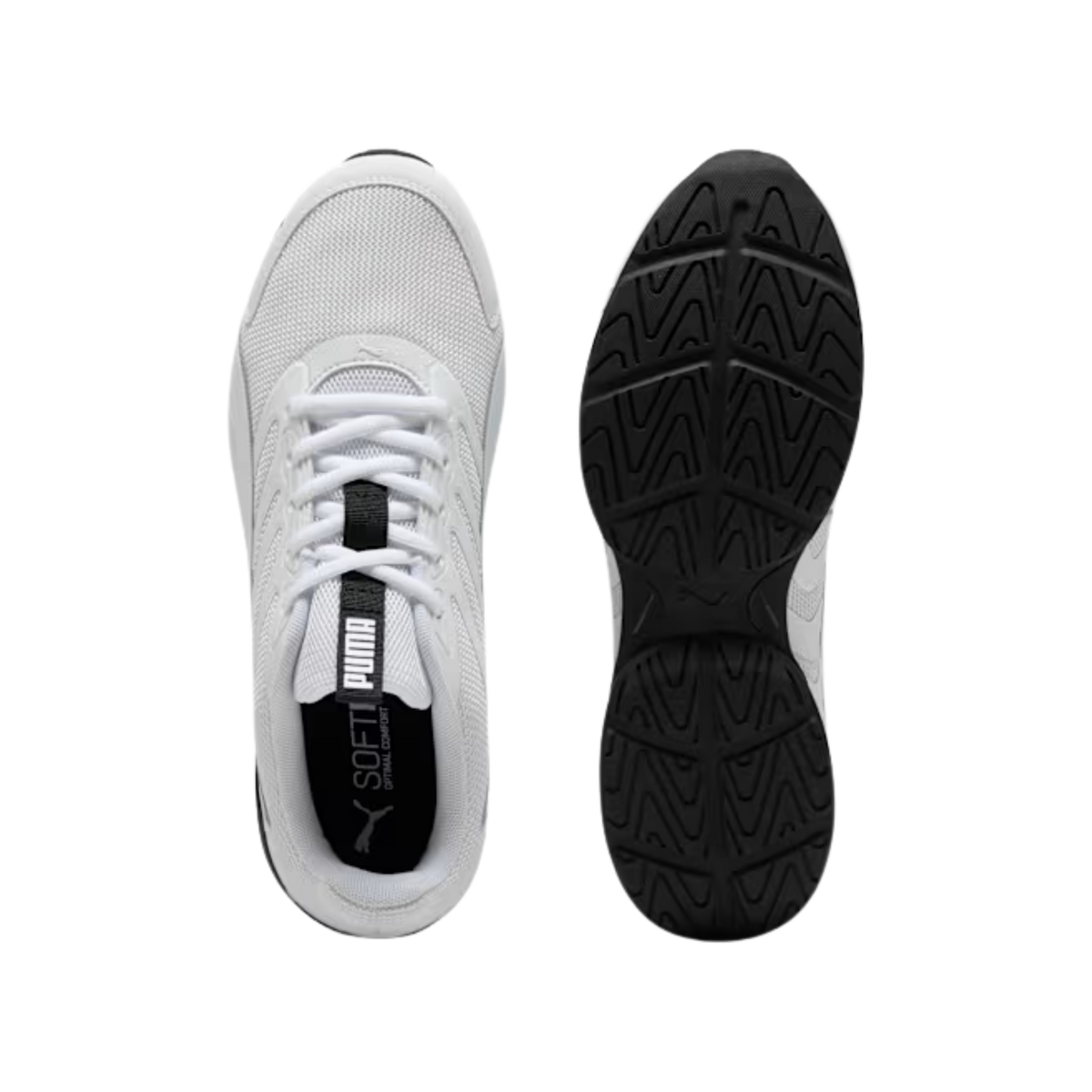 Puma Men Electro Sneakers - White Black Gray Echo