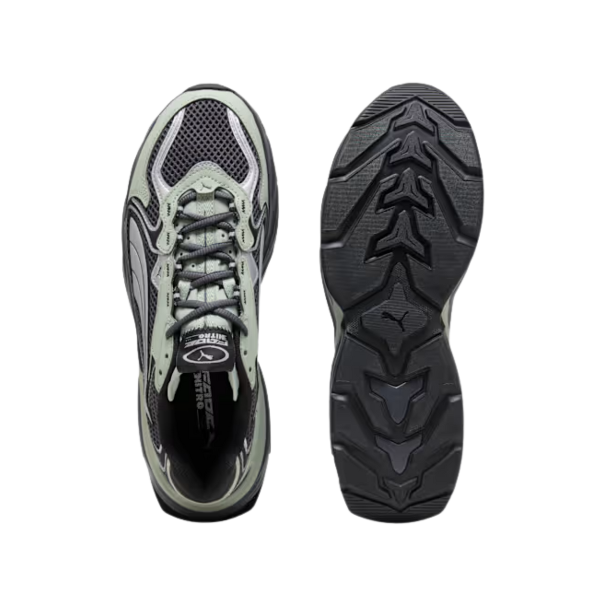 Puma Men Fade Sneakers - Moody Gray Soft Grass