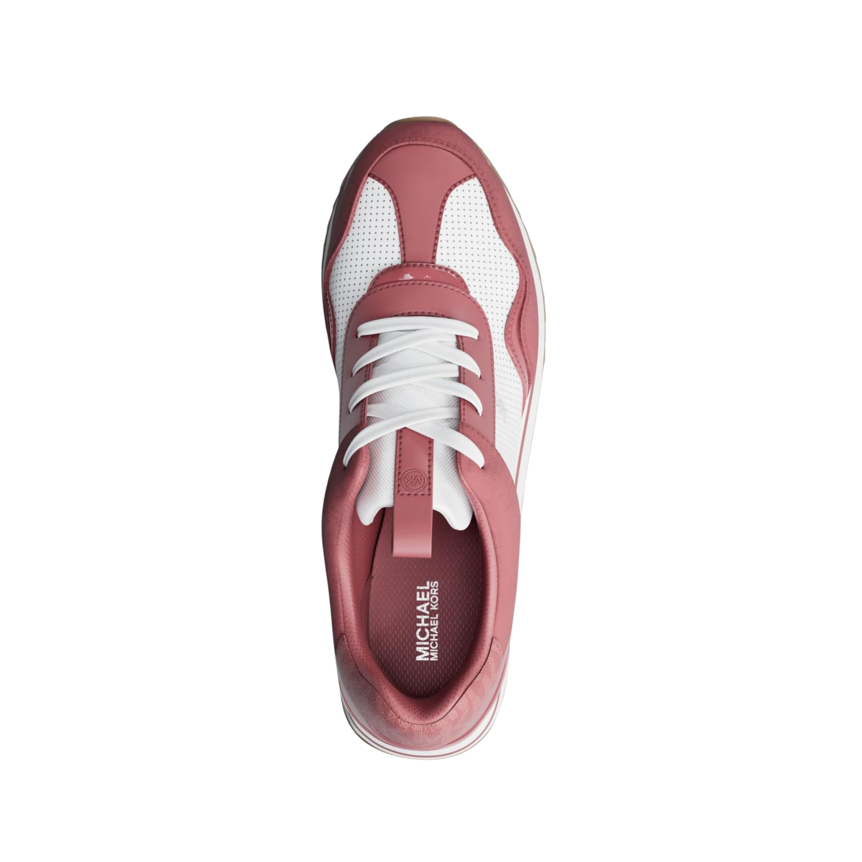 Michael Kors Women Raina Color Block W Signature Trainer Sneakers - Rosewood