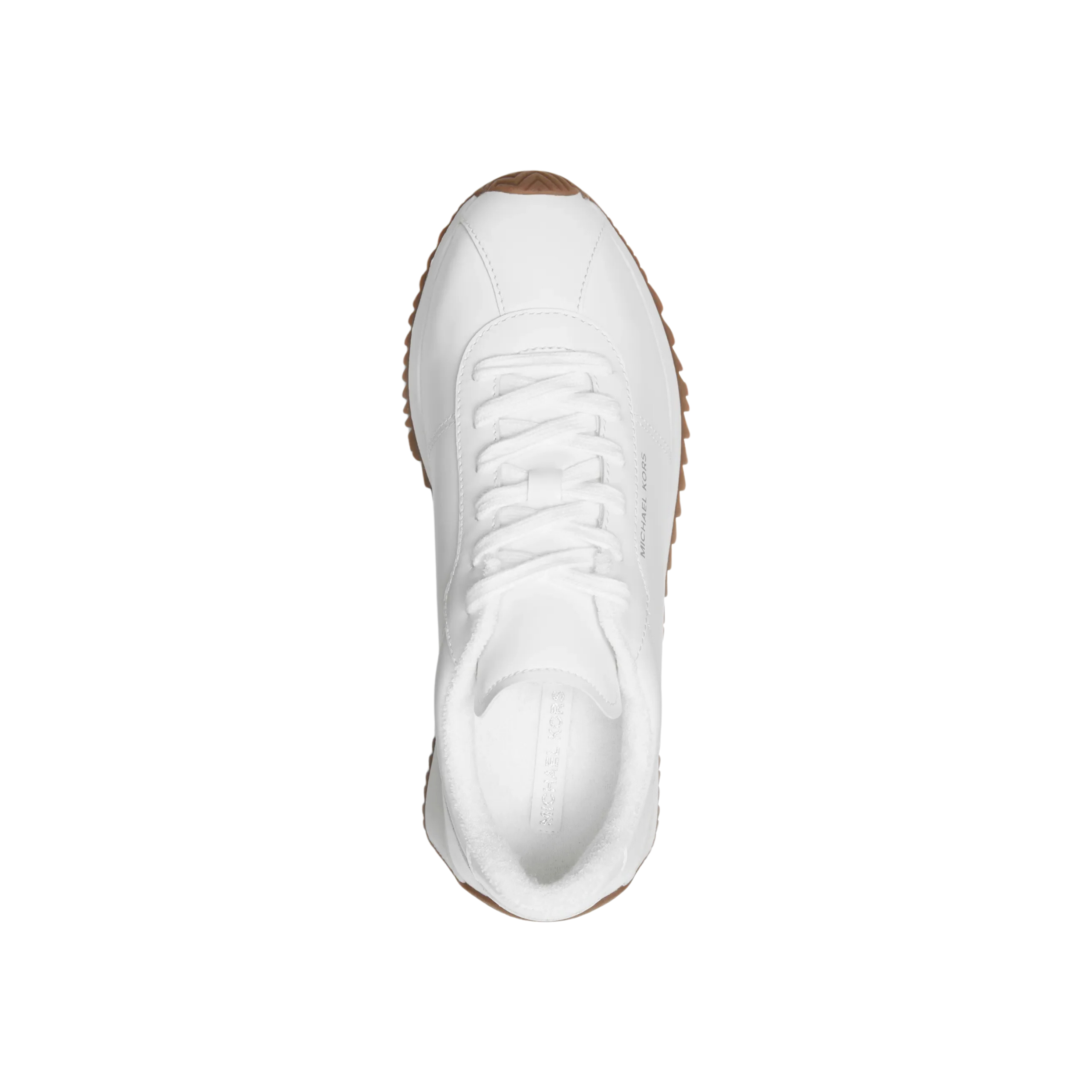 Michael Kors Women Rhodes Leather Trainer - Optic White