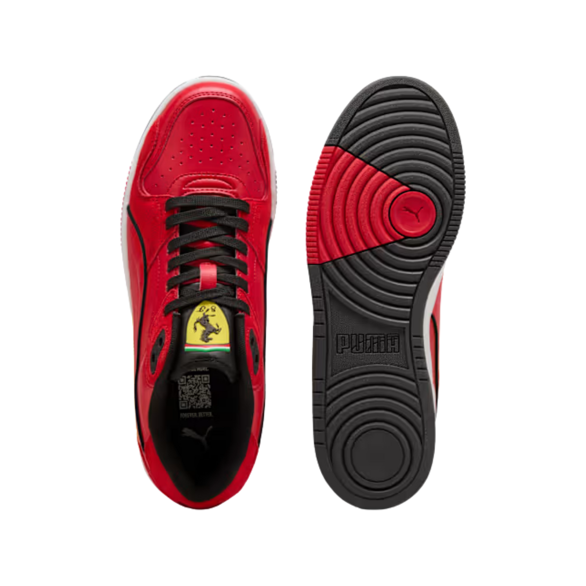 Puma Men Scuderia Ferrari Rebound Break Sneakers - Rosso Corsa Black