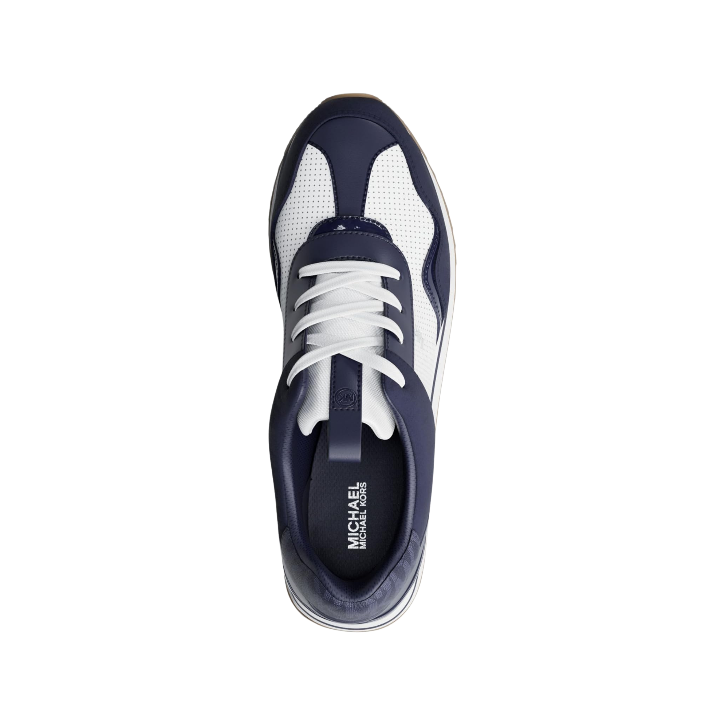 Michael Kors Women Raina Color Block W Signature Trainer Sneakers - Dress Blues