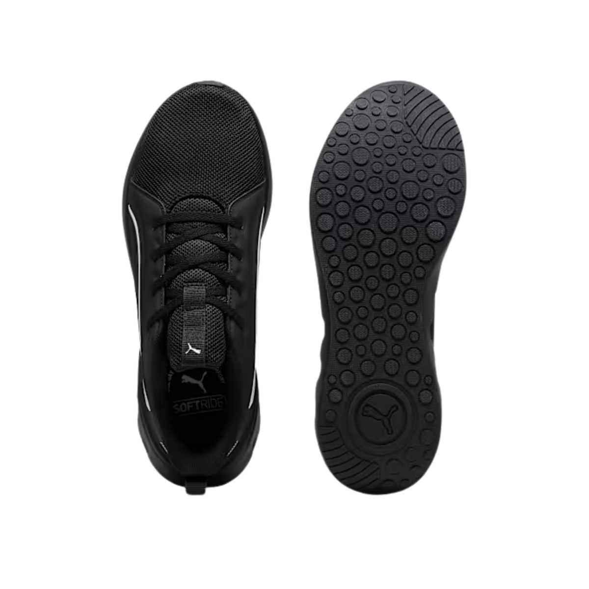 Puma Men Softride Carson Lace Up Sneakers - Black White