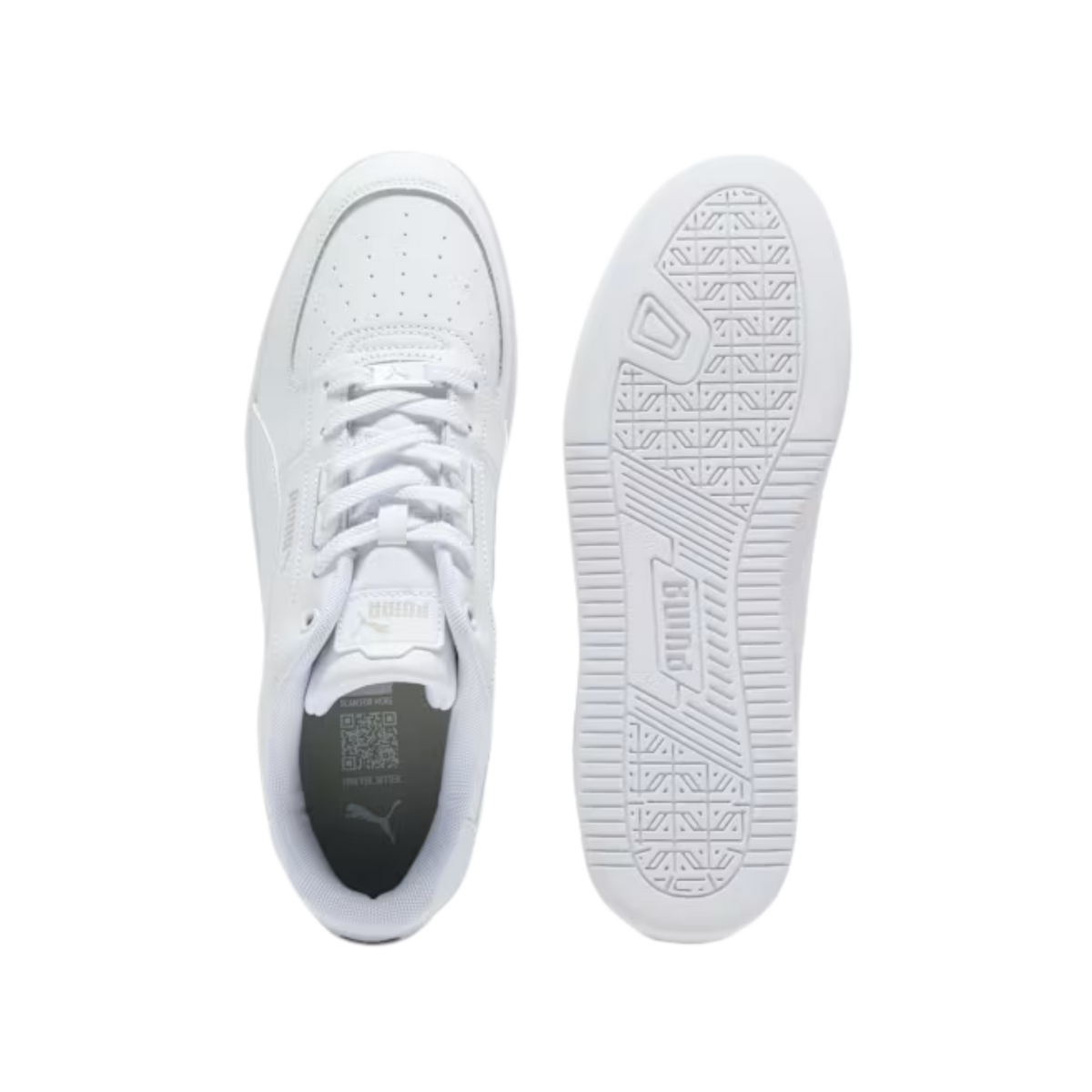 Puma Men Caven 2.0 Lux Sneakers - White Cool Light Gray