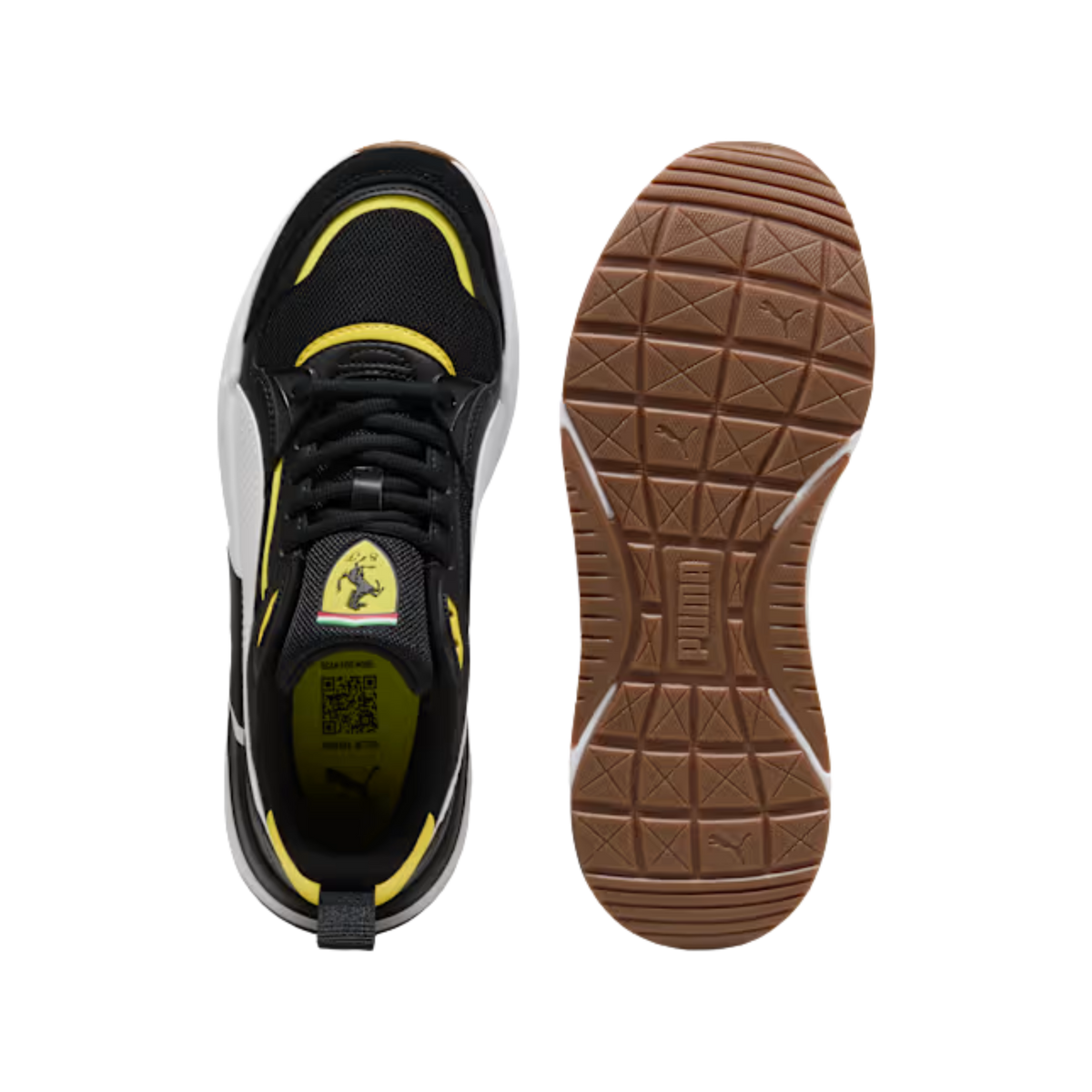 Puma Men Scuderia Ferrari Trinity 2 Sneakers - Black Speed Yellow