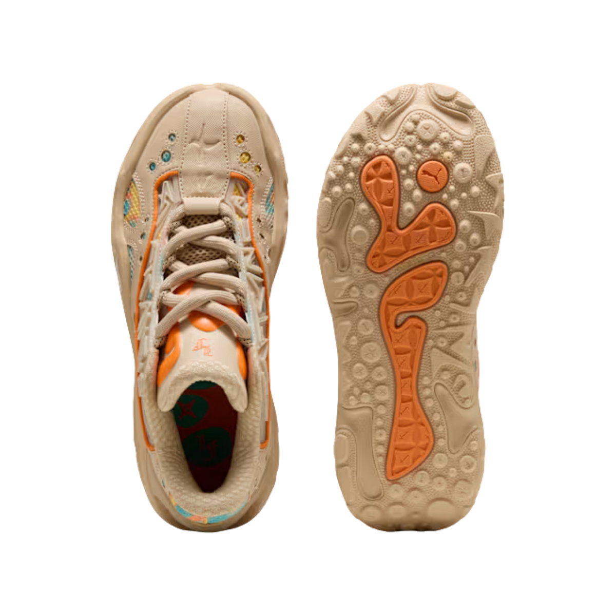 Puma Men LaFrance RNR - Light Sand Orange Glo-Aquatic