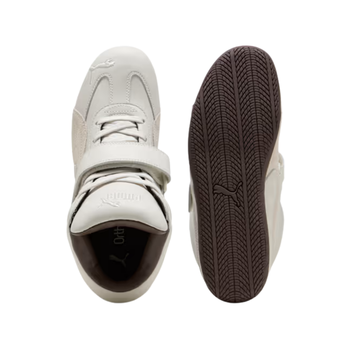 Puma Women Speedcat Wedge Leather Sneakers - Vapor Gray White