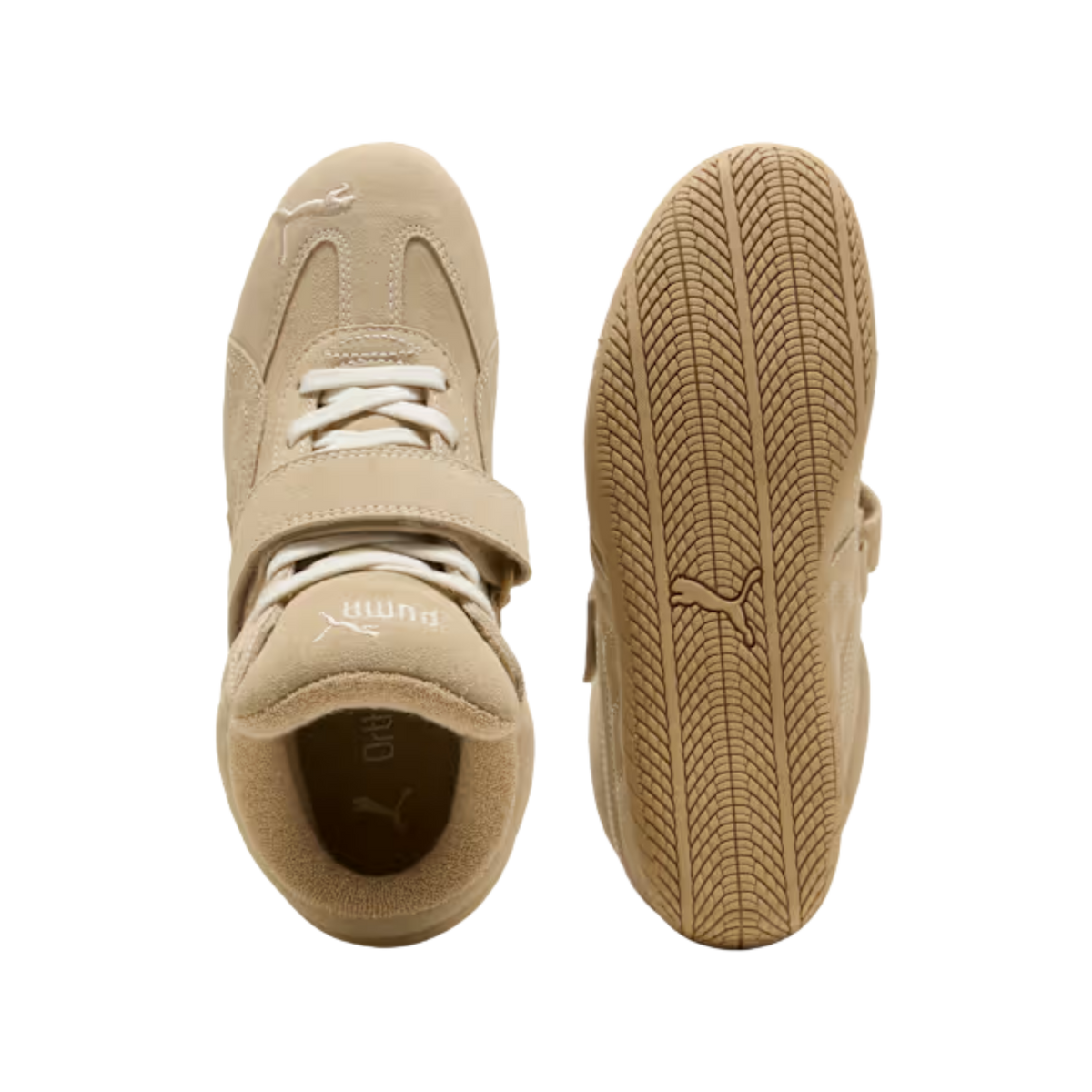 Puma Women Speedcat Wedge Tonal Sneakers - Sand Dune Alpine Snow