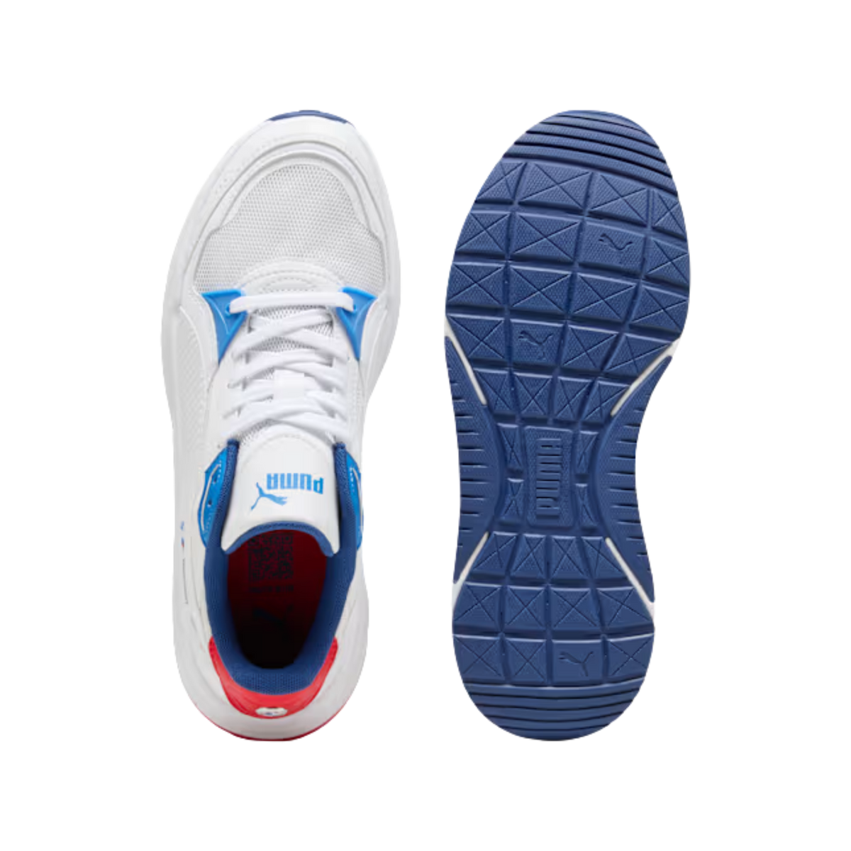 Puma Men BMW M Motorsport Trinity 2 Sneakers - White Cool Cobalt Pop Red