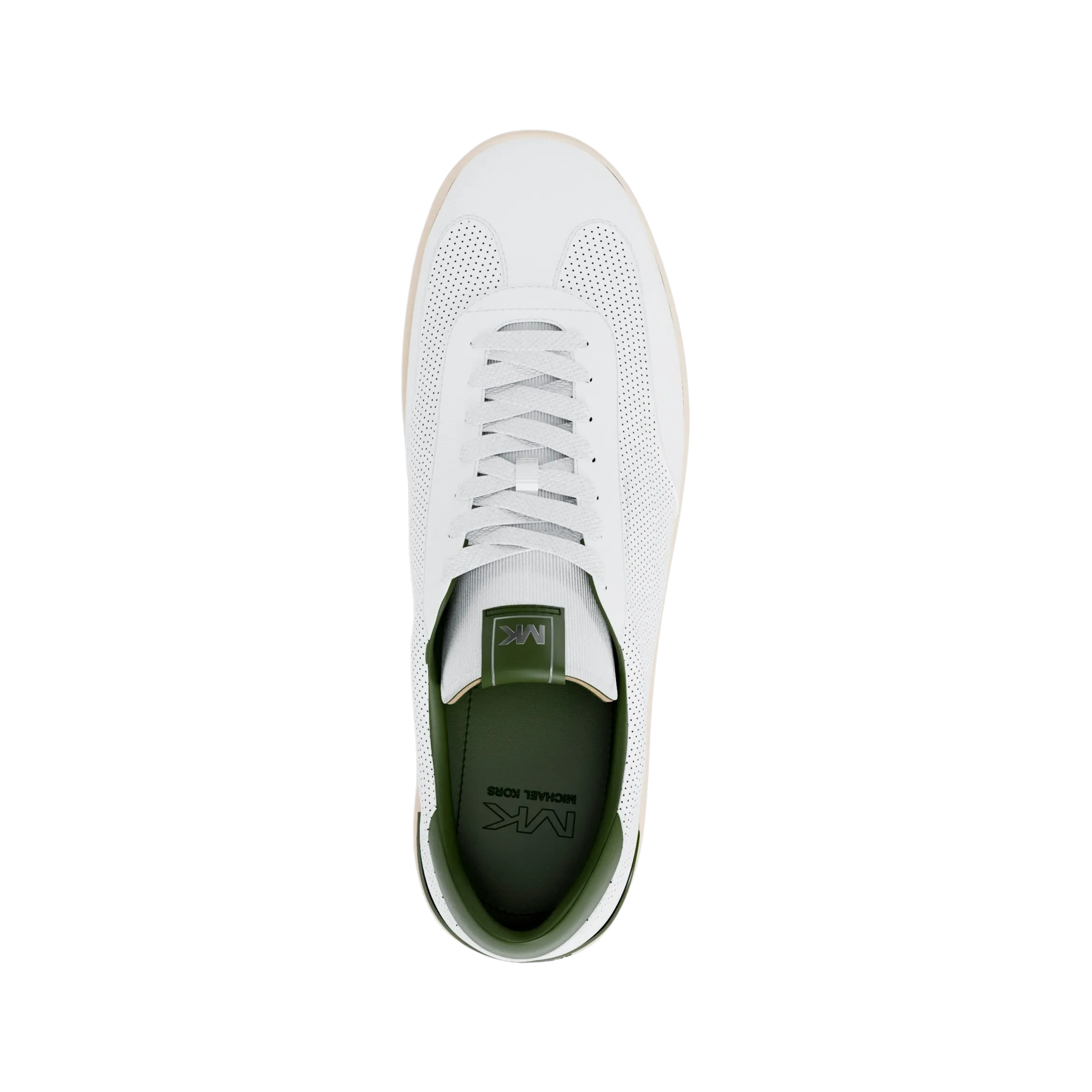 Michael Kors Men Wilton Perforated Leather Sneaker - Evergreen