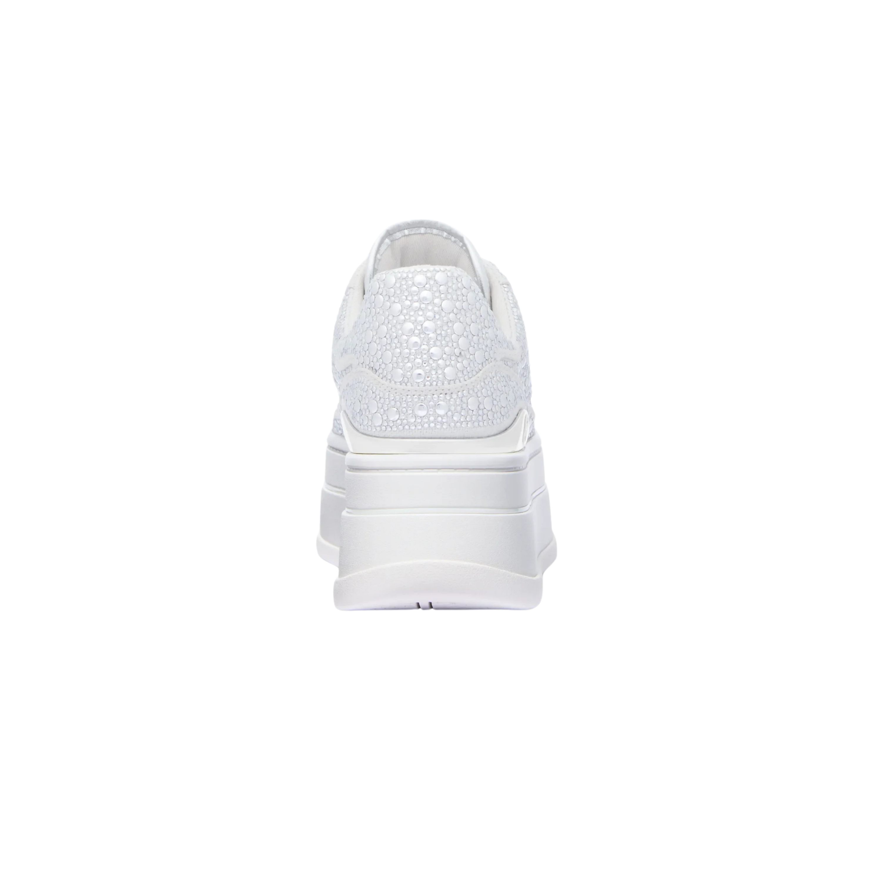 Michael Kors Women Hayes Studded Linen Blend Platform Sneaker - Light Slate