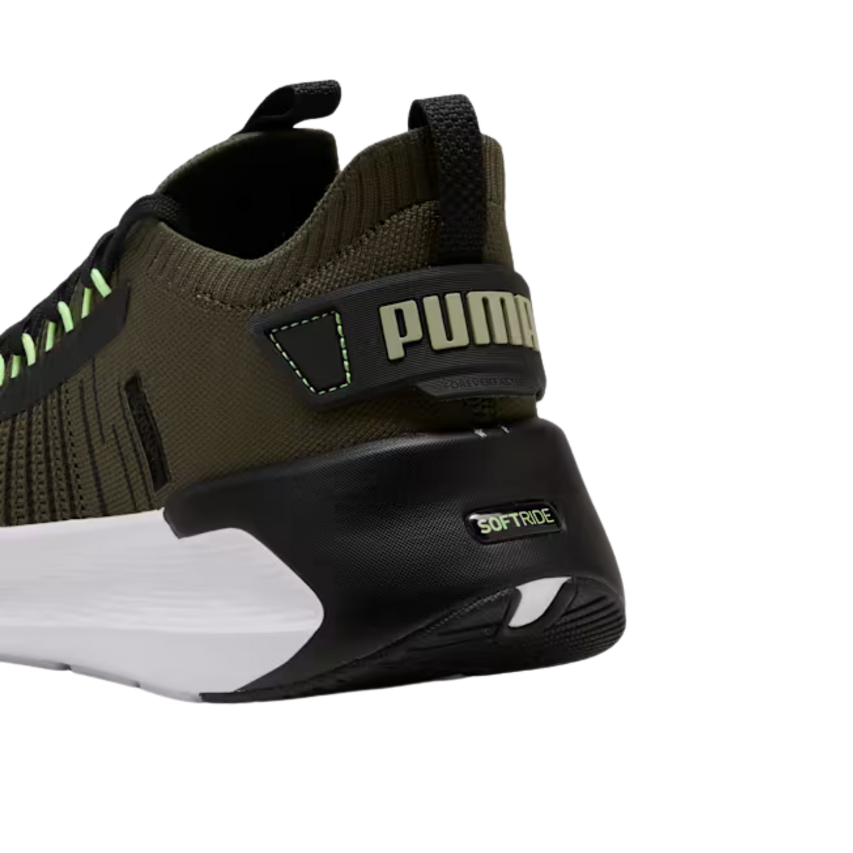 Puma Men Softride Symmetry Fuzion Sneakers - Dark Olive Black
