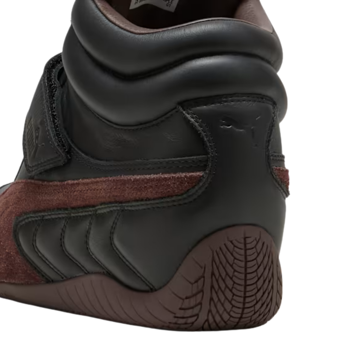 Puma Women Speedcat Wedge Leather Sneakers - Black Chocolate Brown