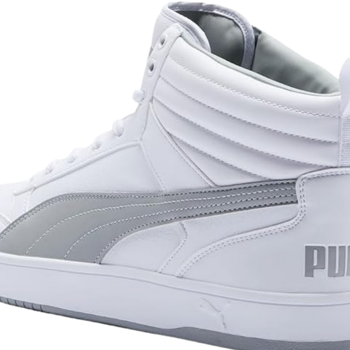 Puma Women Dribble Mid Sneakers - White Gray