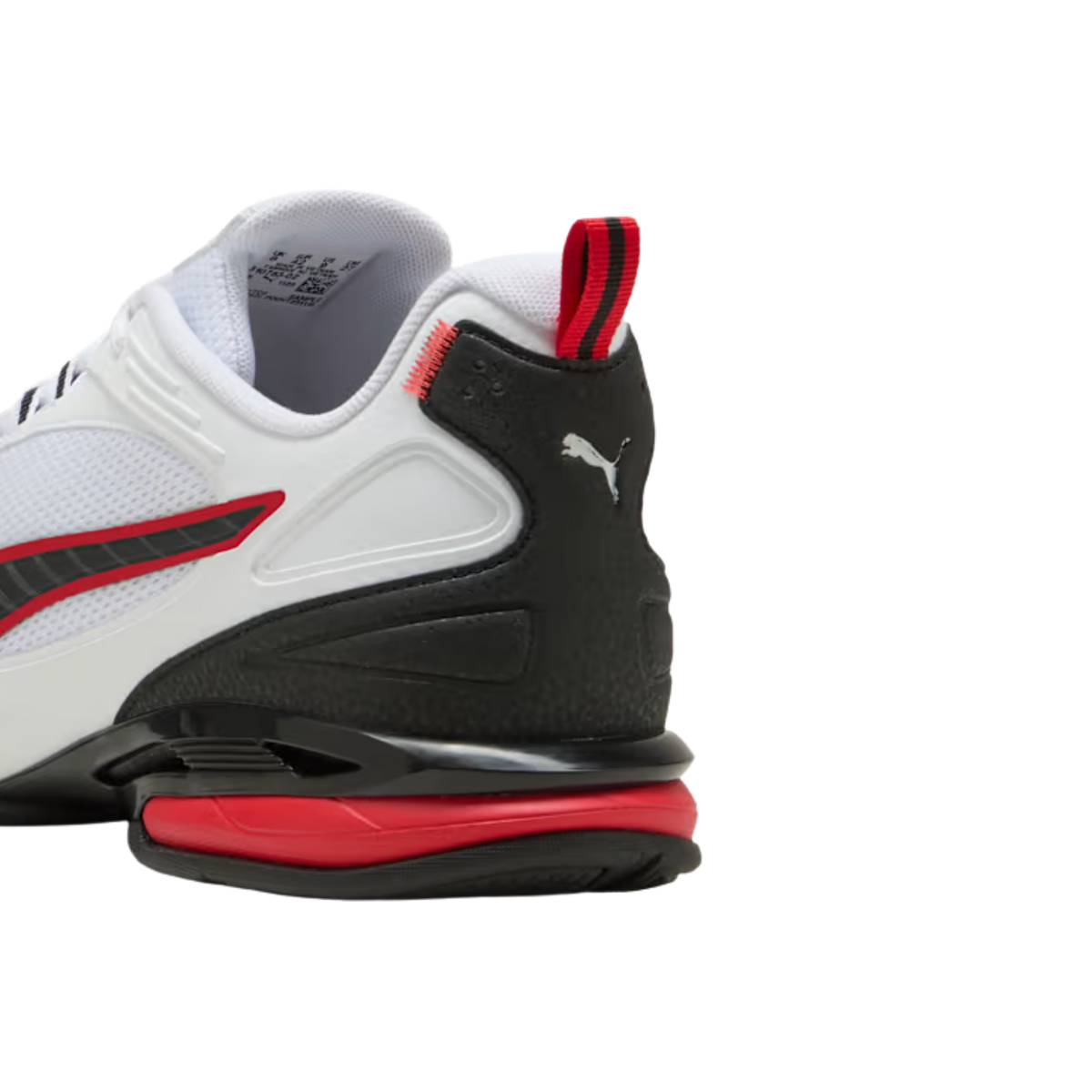 Puma Men Magnetic Shoes - White Black For All Time Red
