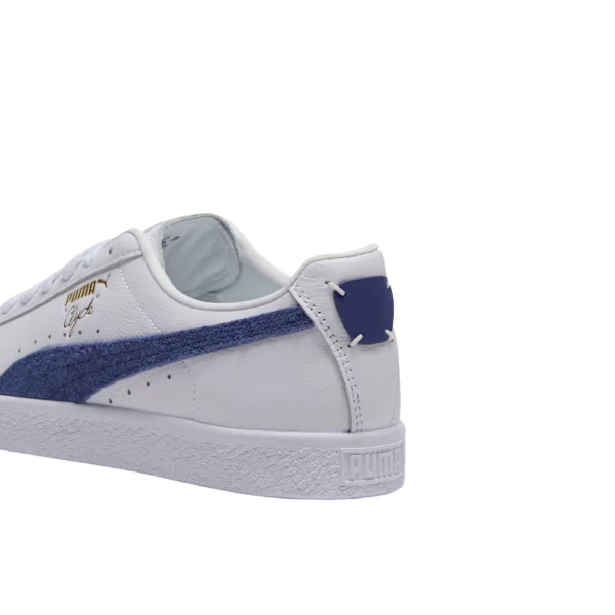 Puma Men Clyde Base Sneakers - White Blue Crystal