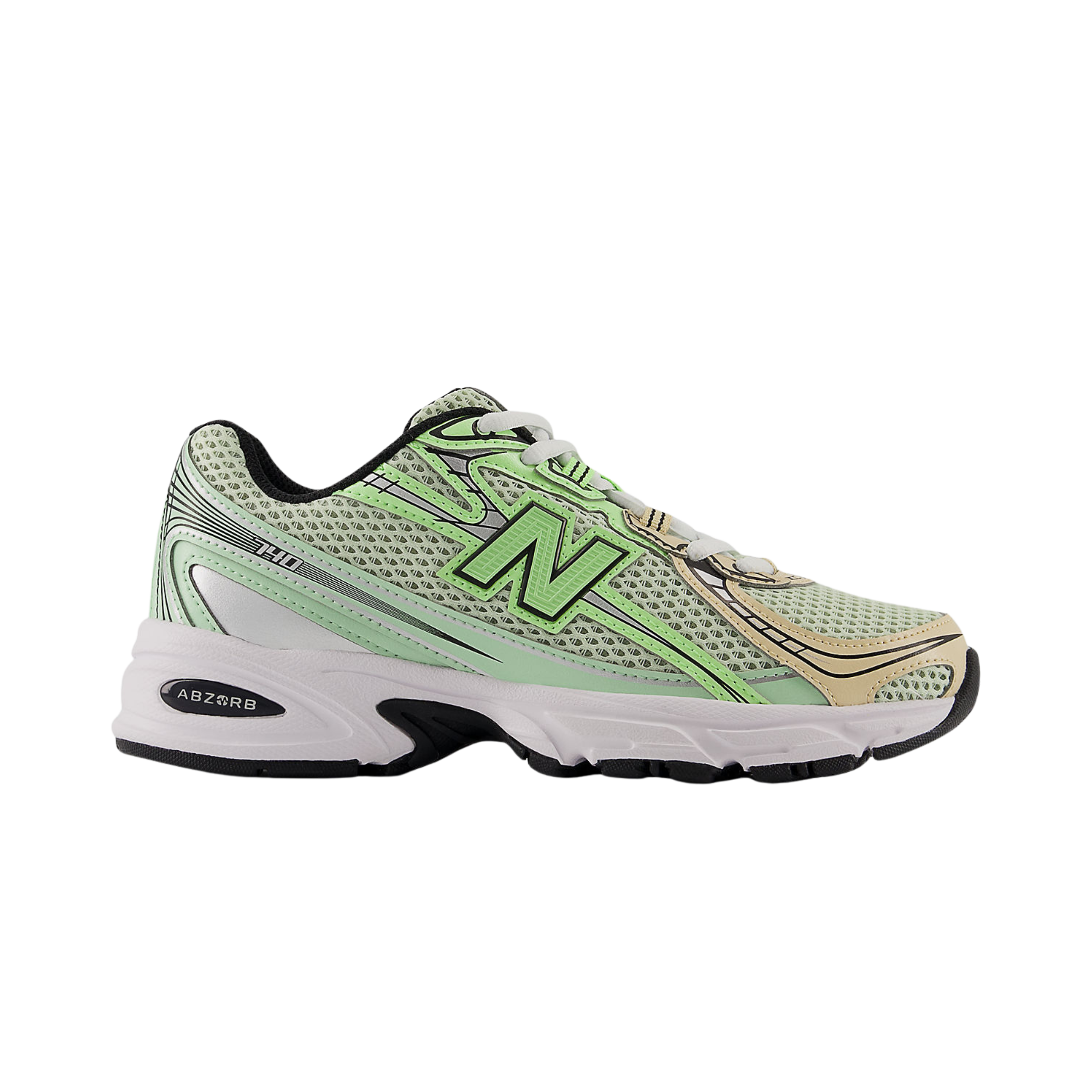 New Balance Big Kids 740 - Mint Flash Ash Wood Lab Green