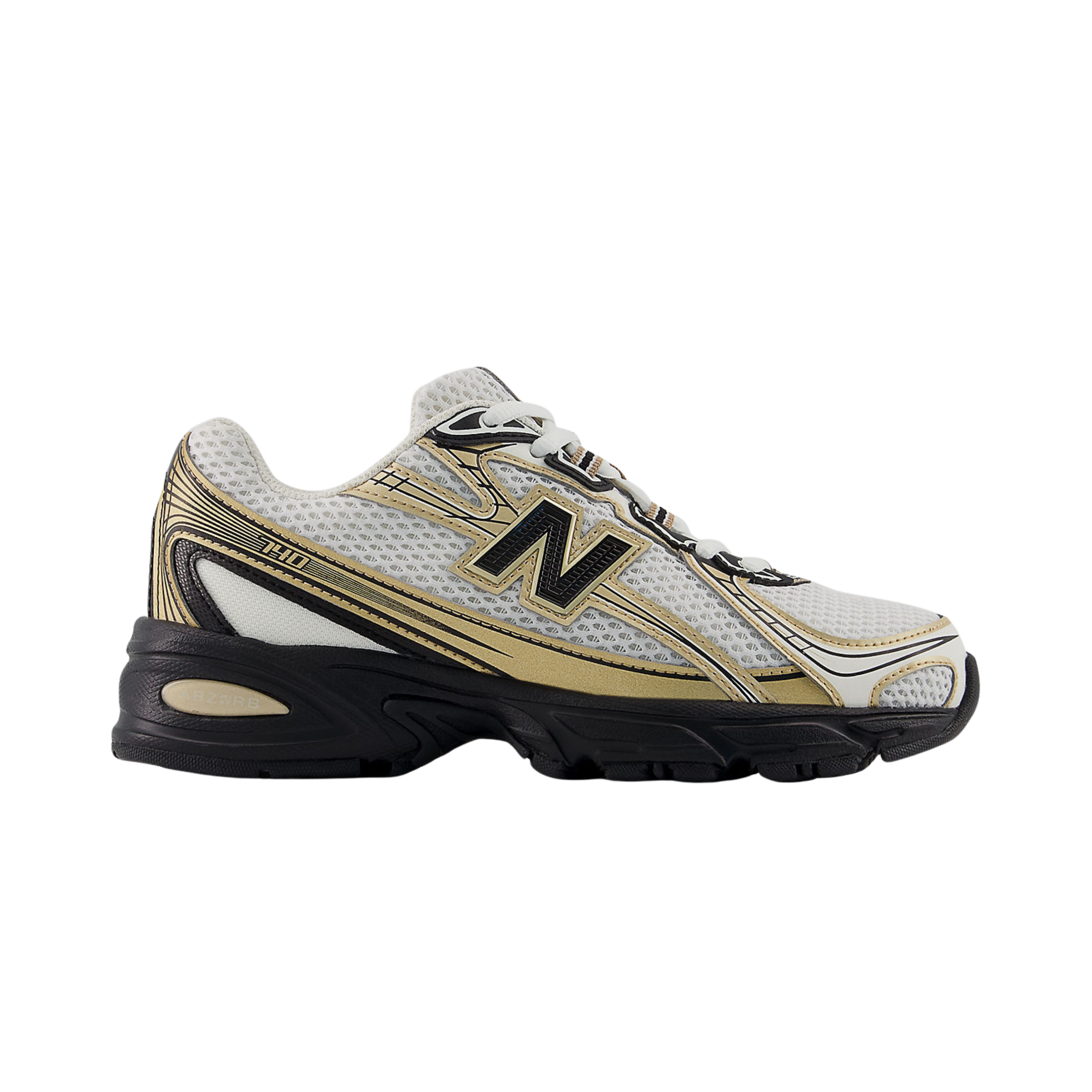 New Balance Big Kids 740 - Sea Salt Black Gold