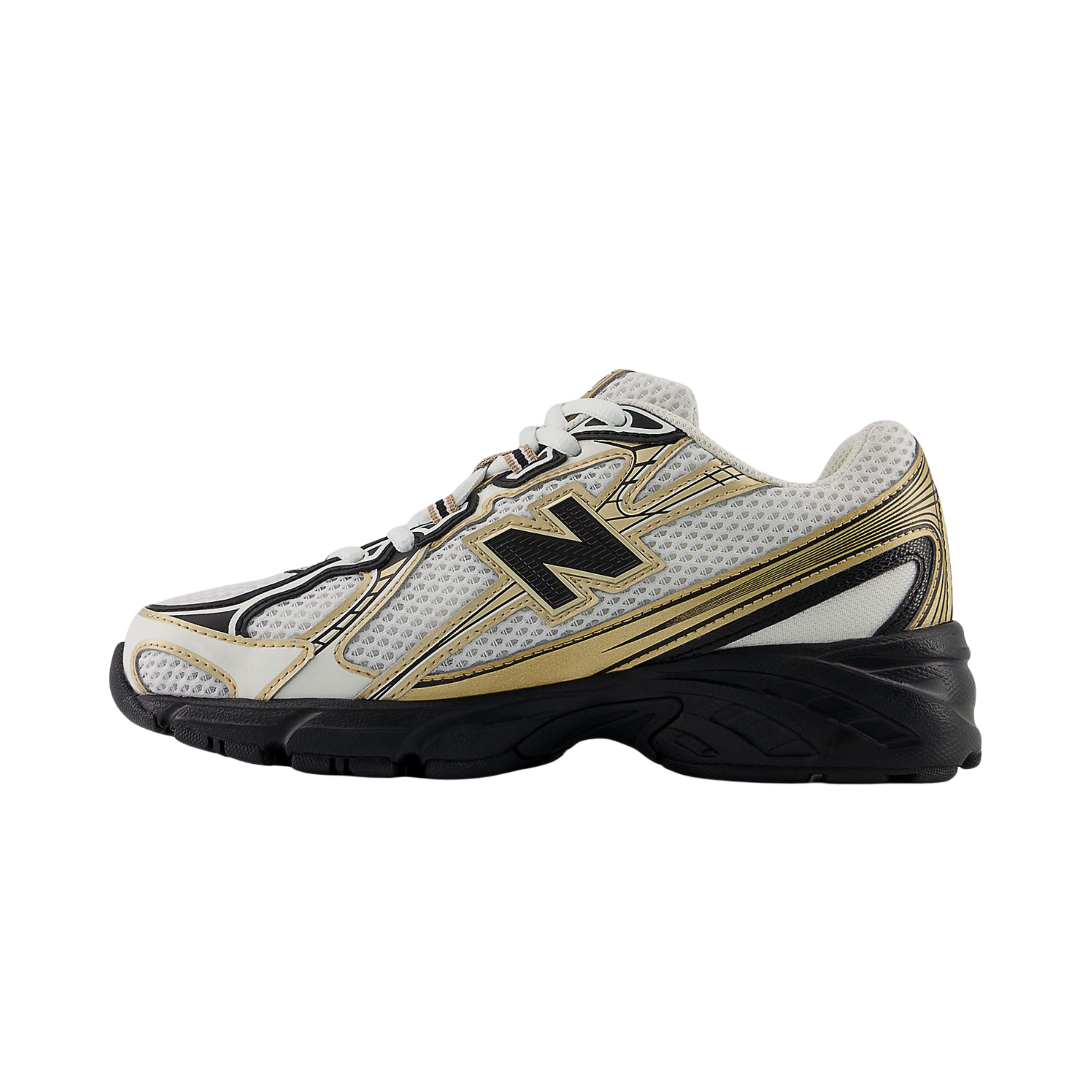 New Balance Big Kids 740 - Sea Salt Black Gold