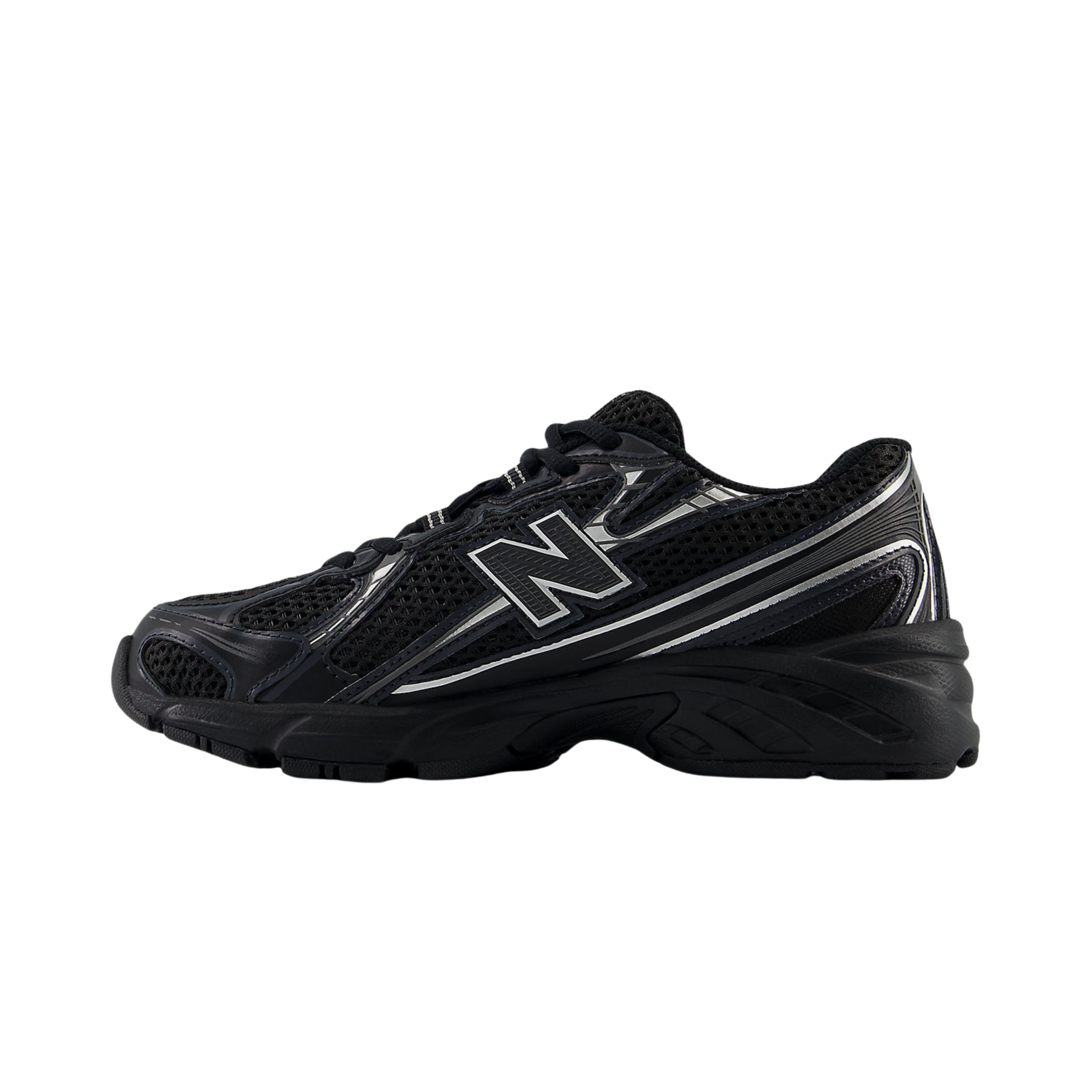New Balance Big Kids 740 - Black Silver Metallic