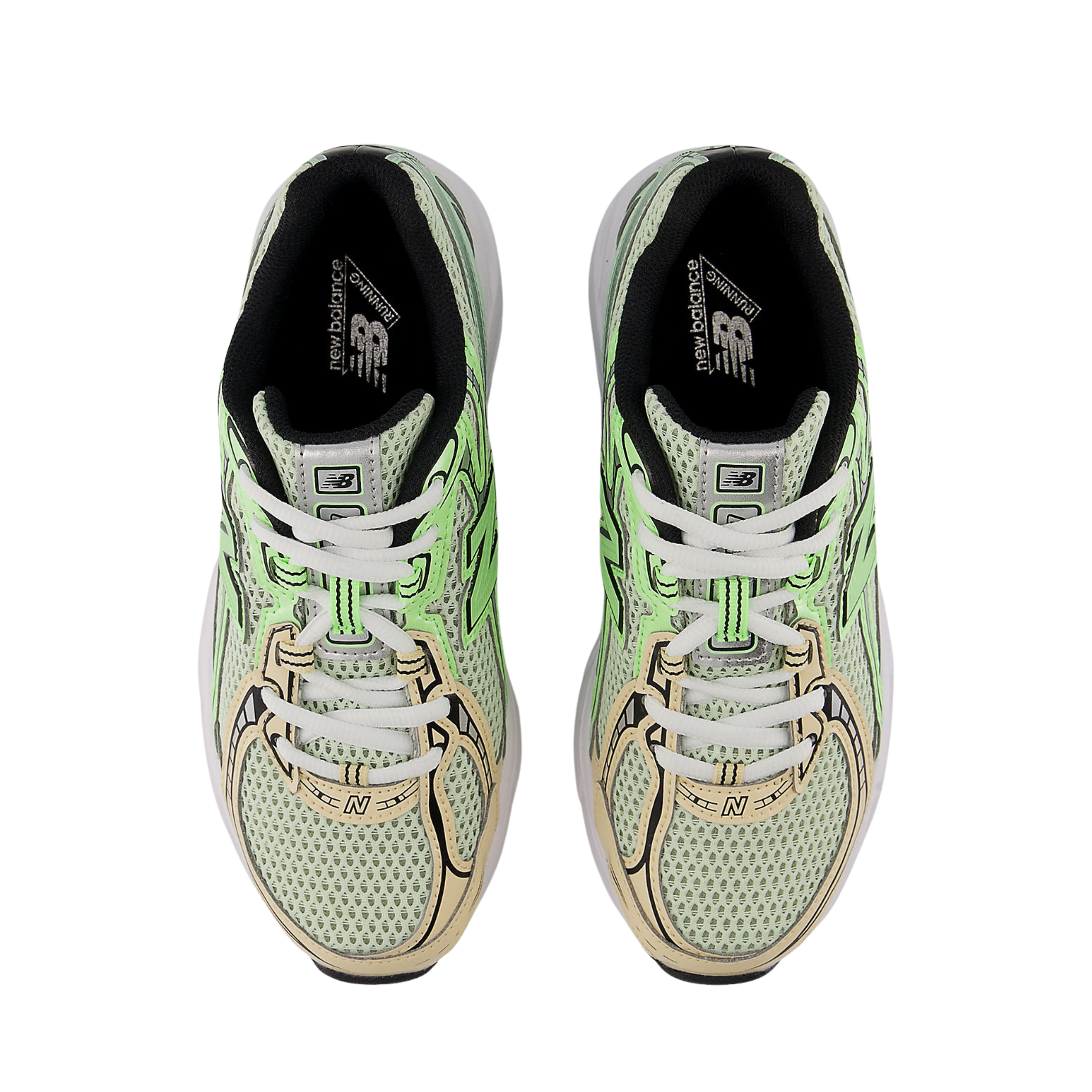 New Balance Big Kids 740 - Mint Flash Ash Wood Lab Green