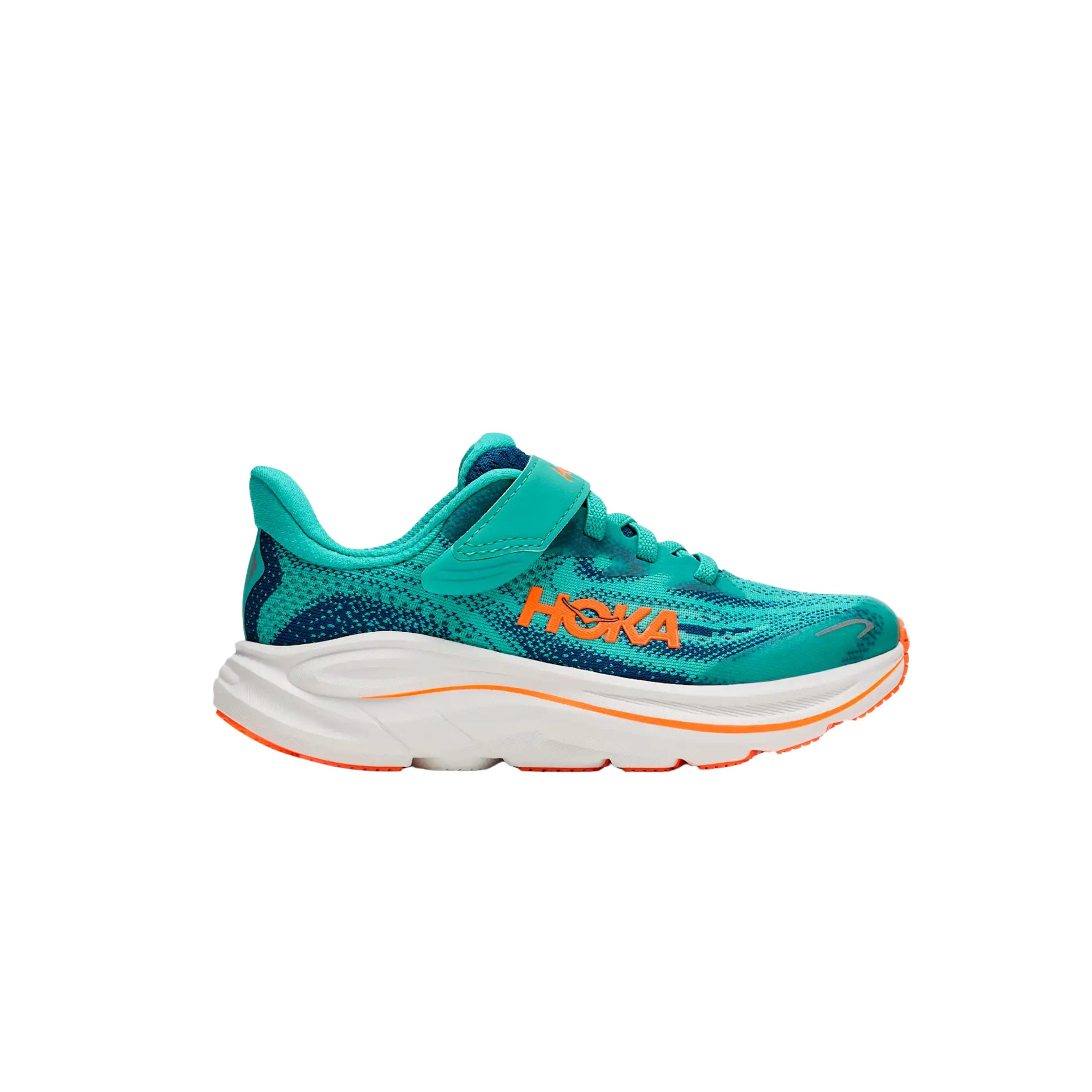 Hoka Kids Clifton 10 - Night Glow Blue Electric Aqua