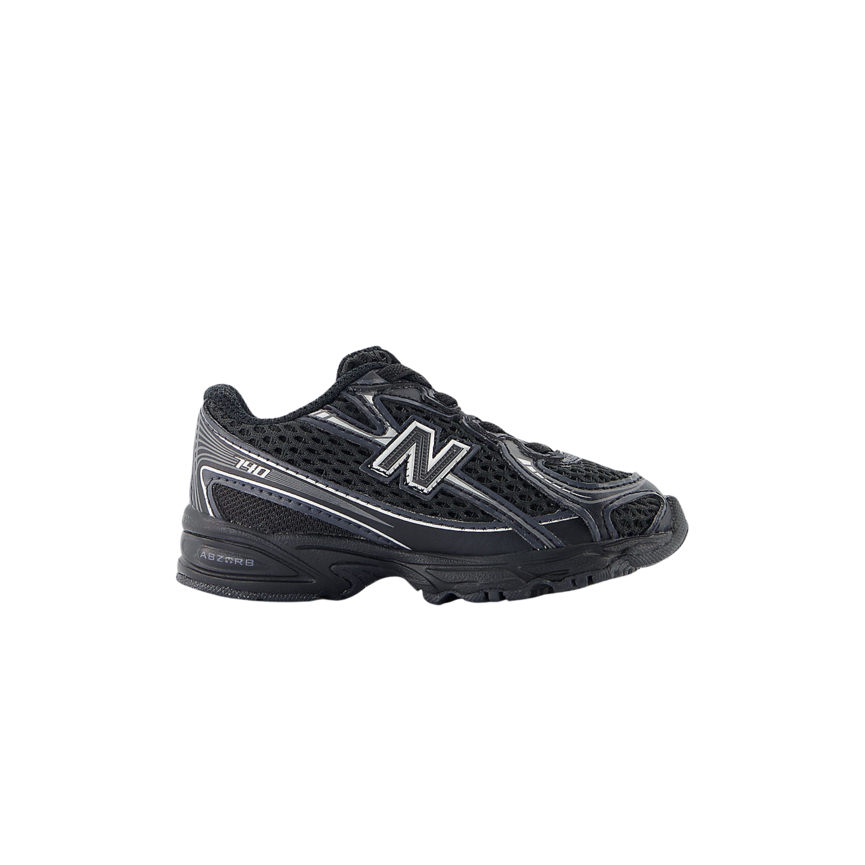 New Balance Toddler 740 - Black Silver Metallic