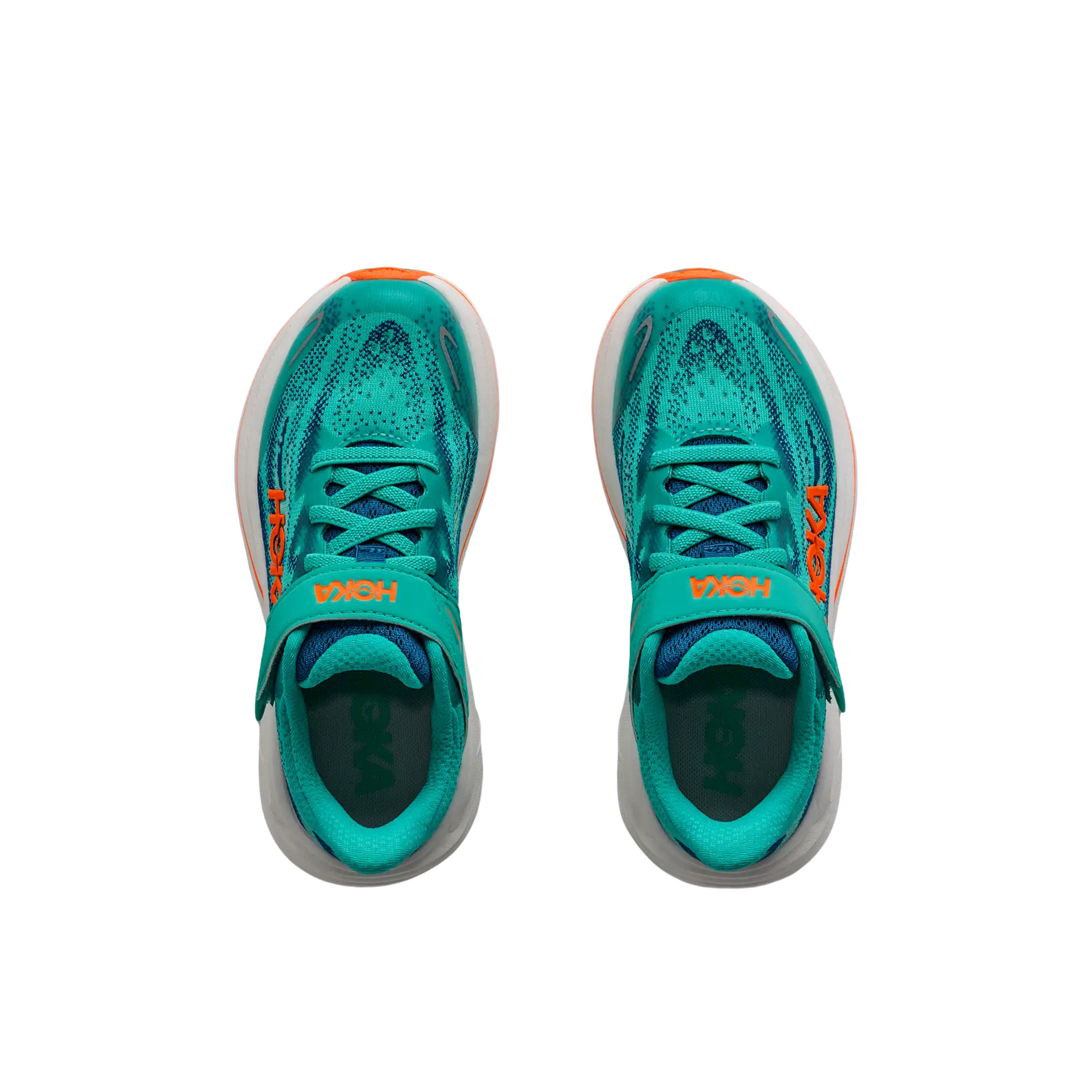 Hoka Kids Clifton 10 - Night Glow Blue Electric Aqua