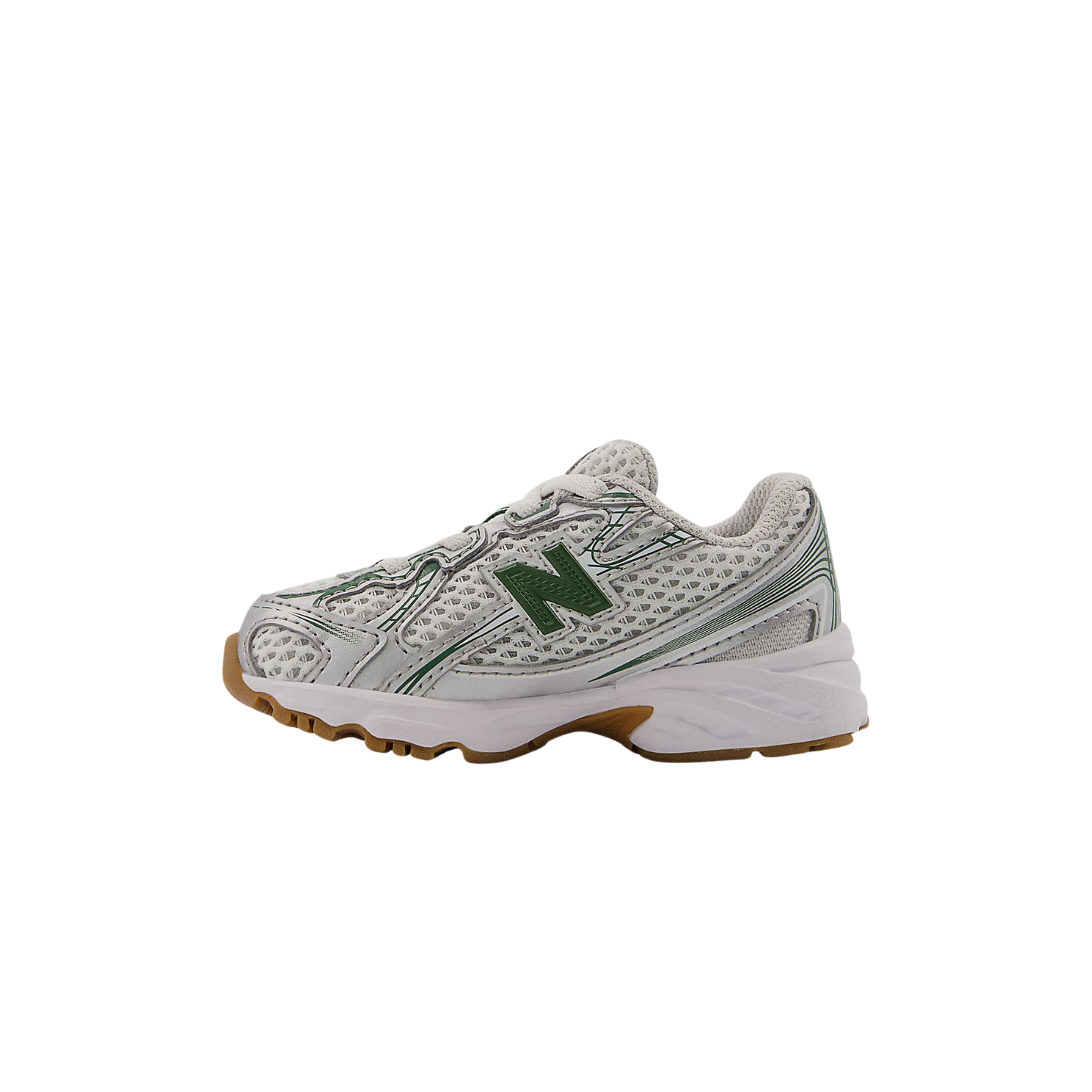 New Balance Toddler 740 - Silver Metalic Dark Alpine Green