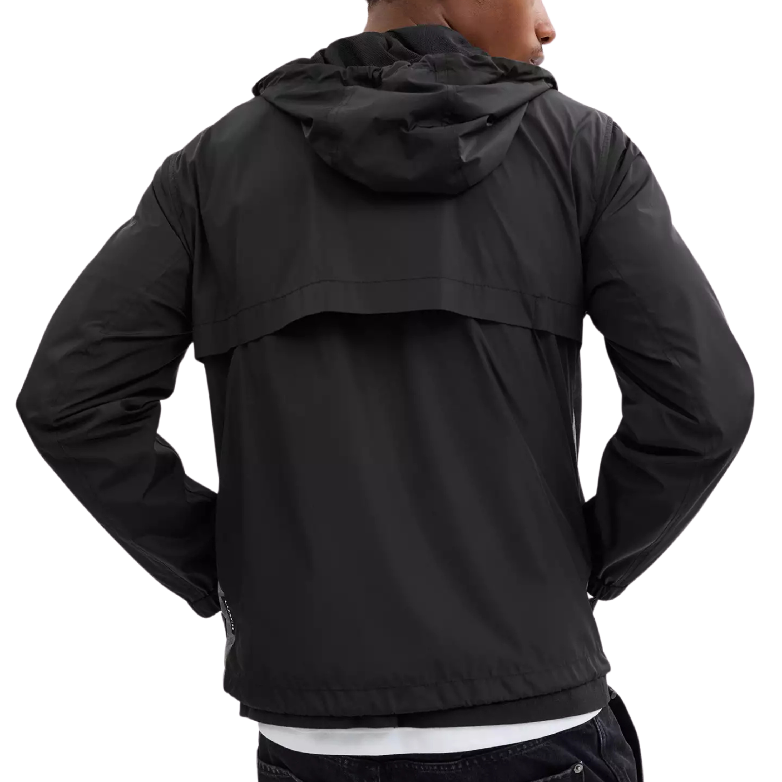 COACH Men Full Zip Windbreaker - Tan
