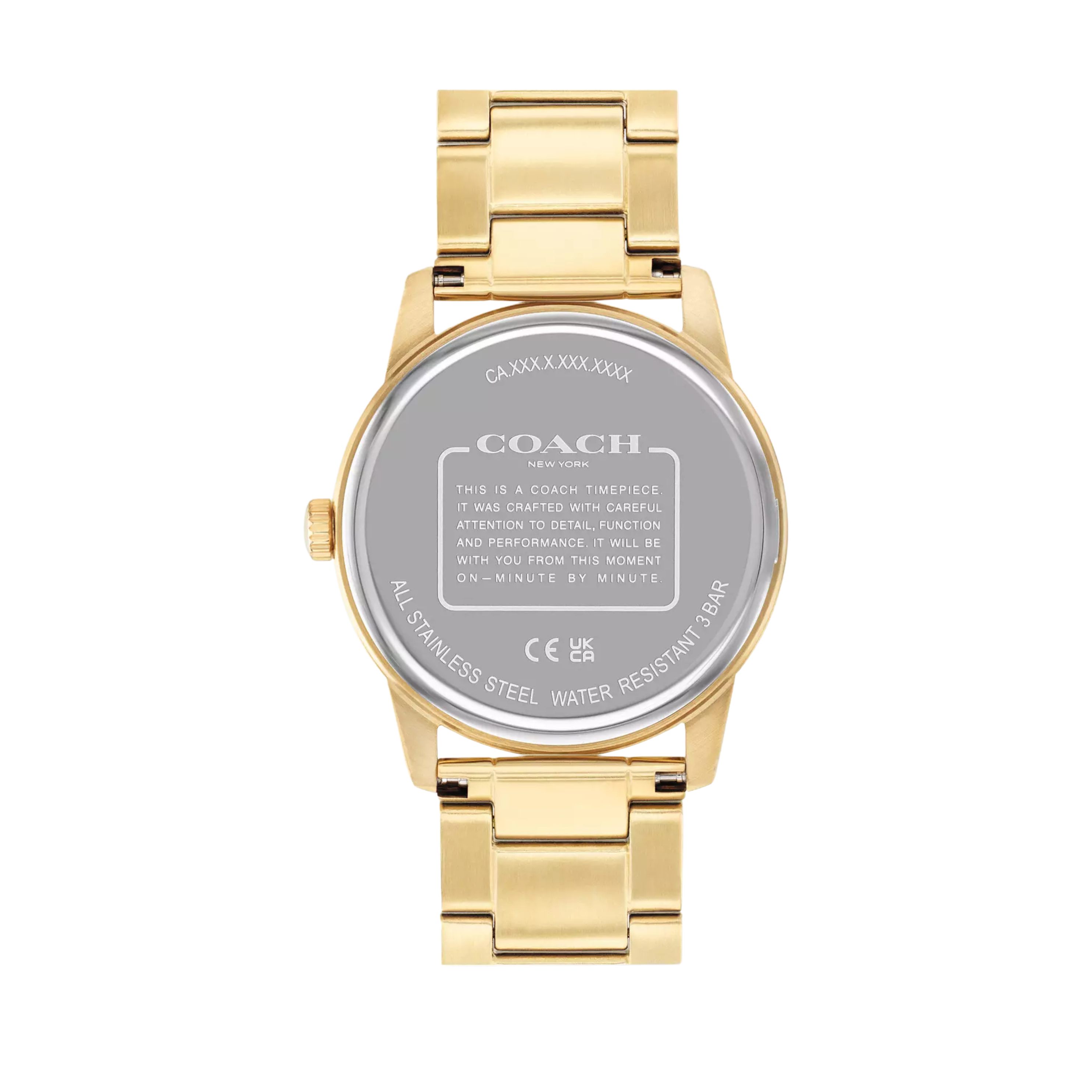 COACH Men Keane Watch Gift Set 39 Mm - Gold Black