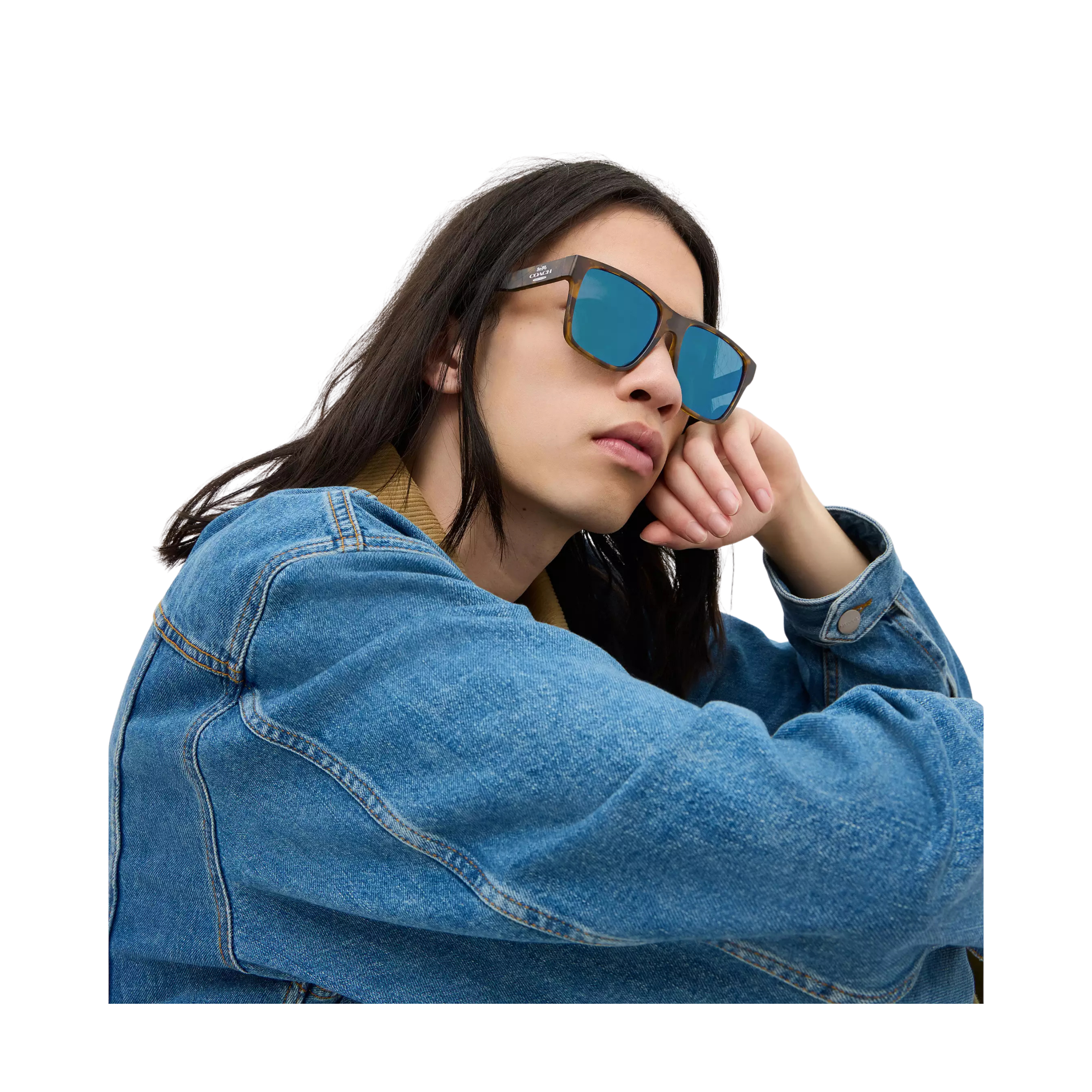 COACH Men Square Sunglasses - Tortoise