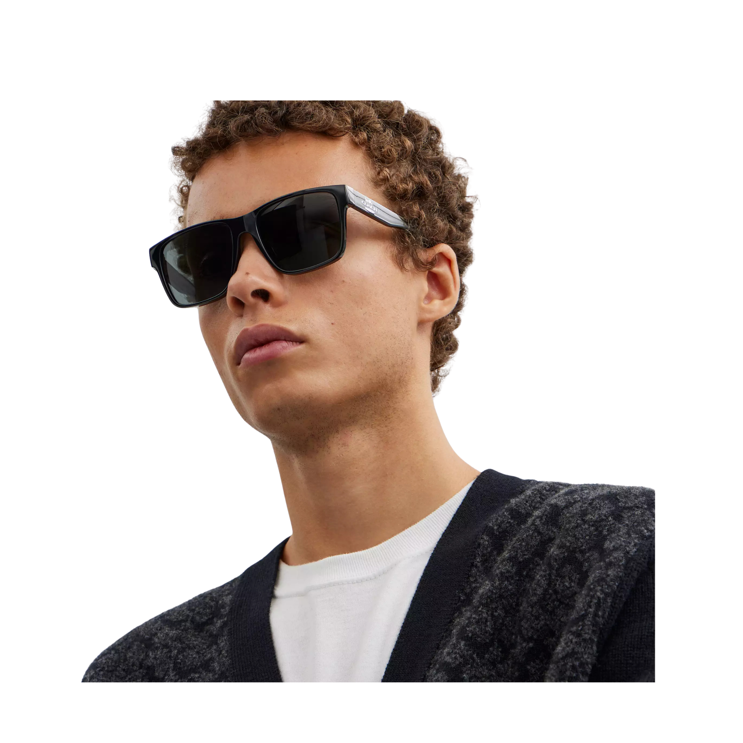 COACH Men Square Sunglasses - Black