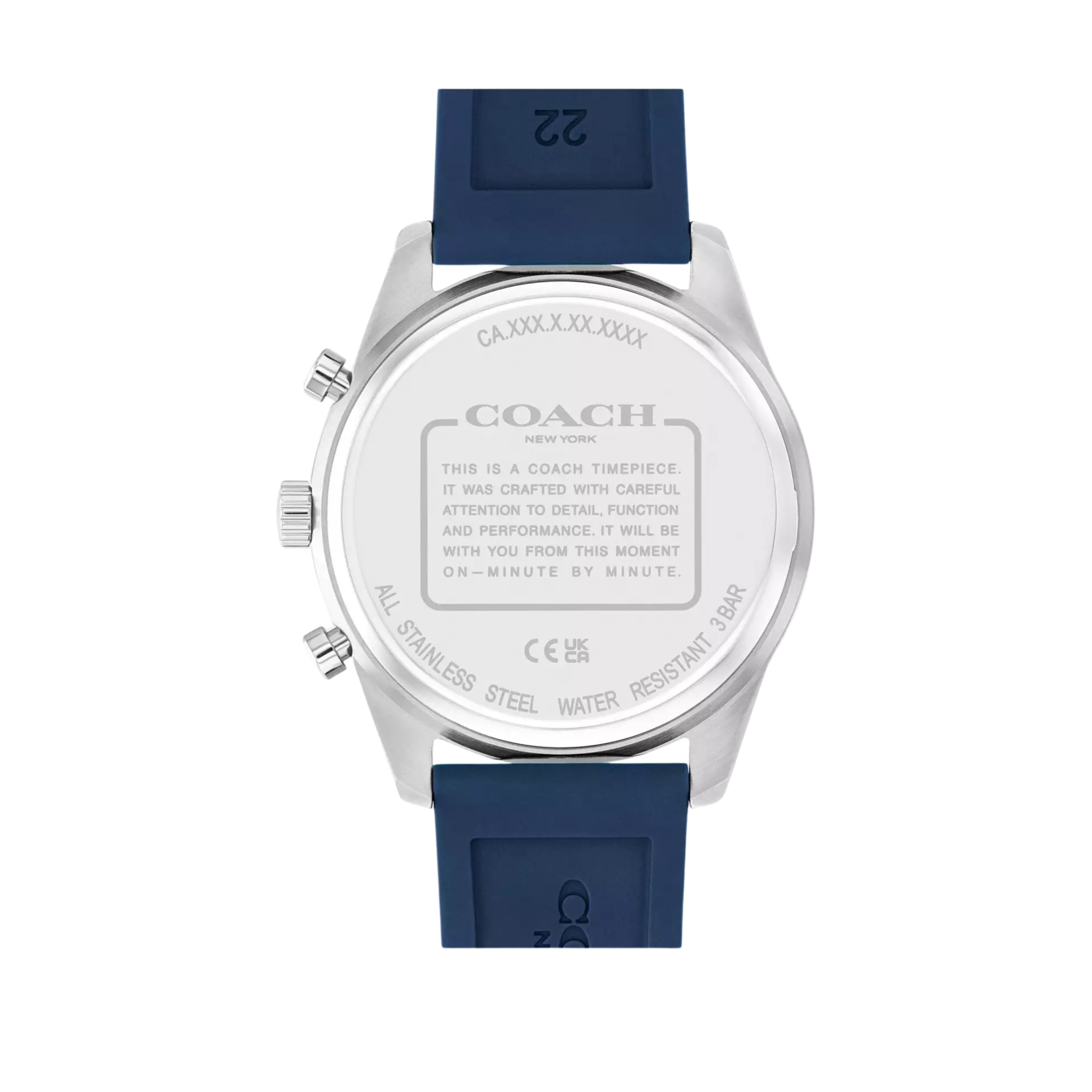 COACH Men Cole Watch 44 Mm - Navy Blue