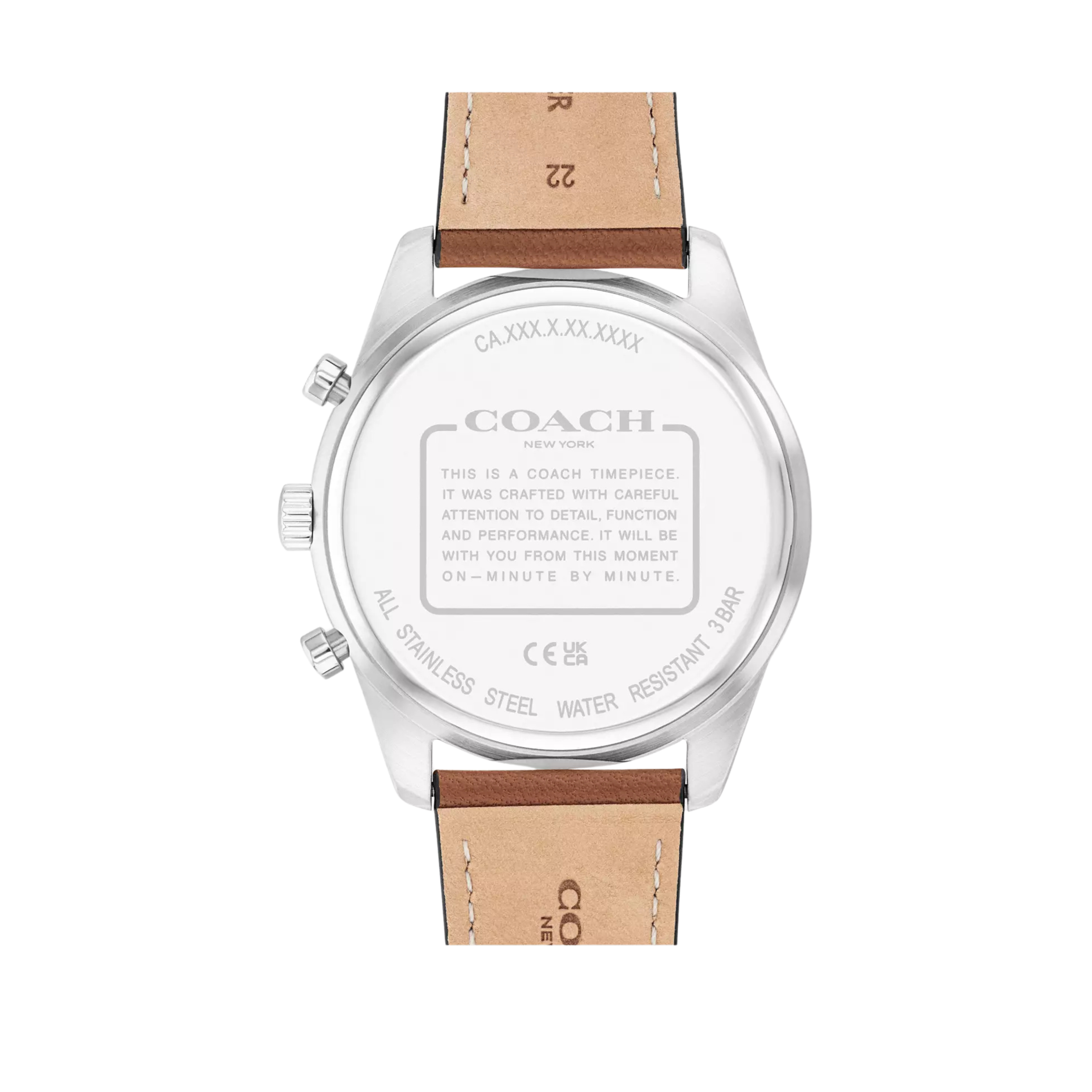 COACH Men Cole Watch 44 Mm - Saddle