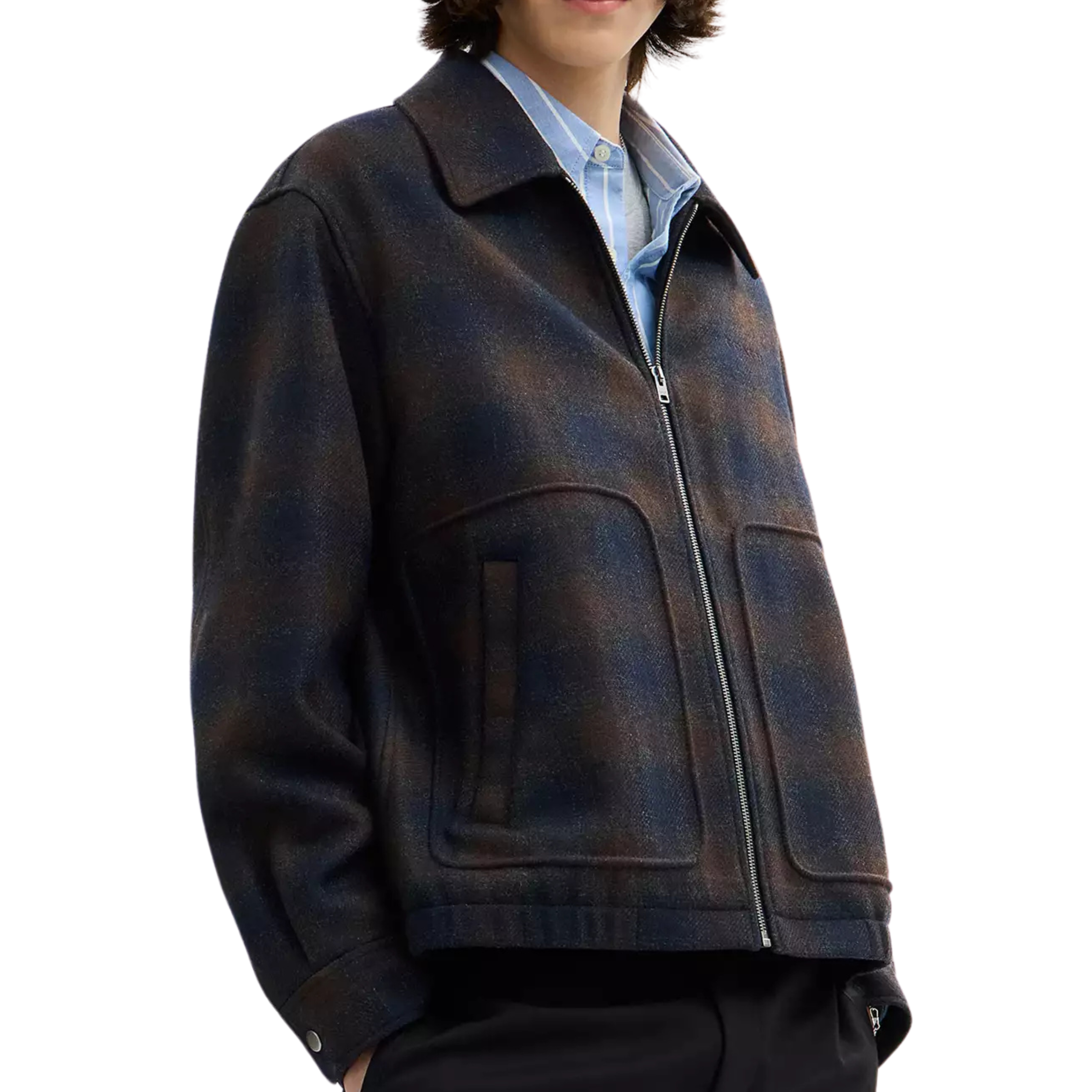 COACH Men Wool Short Jacket - Brown