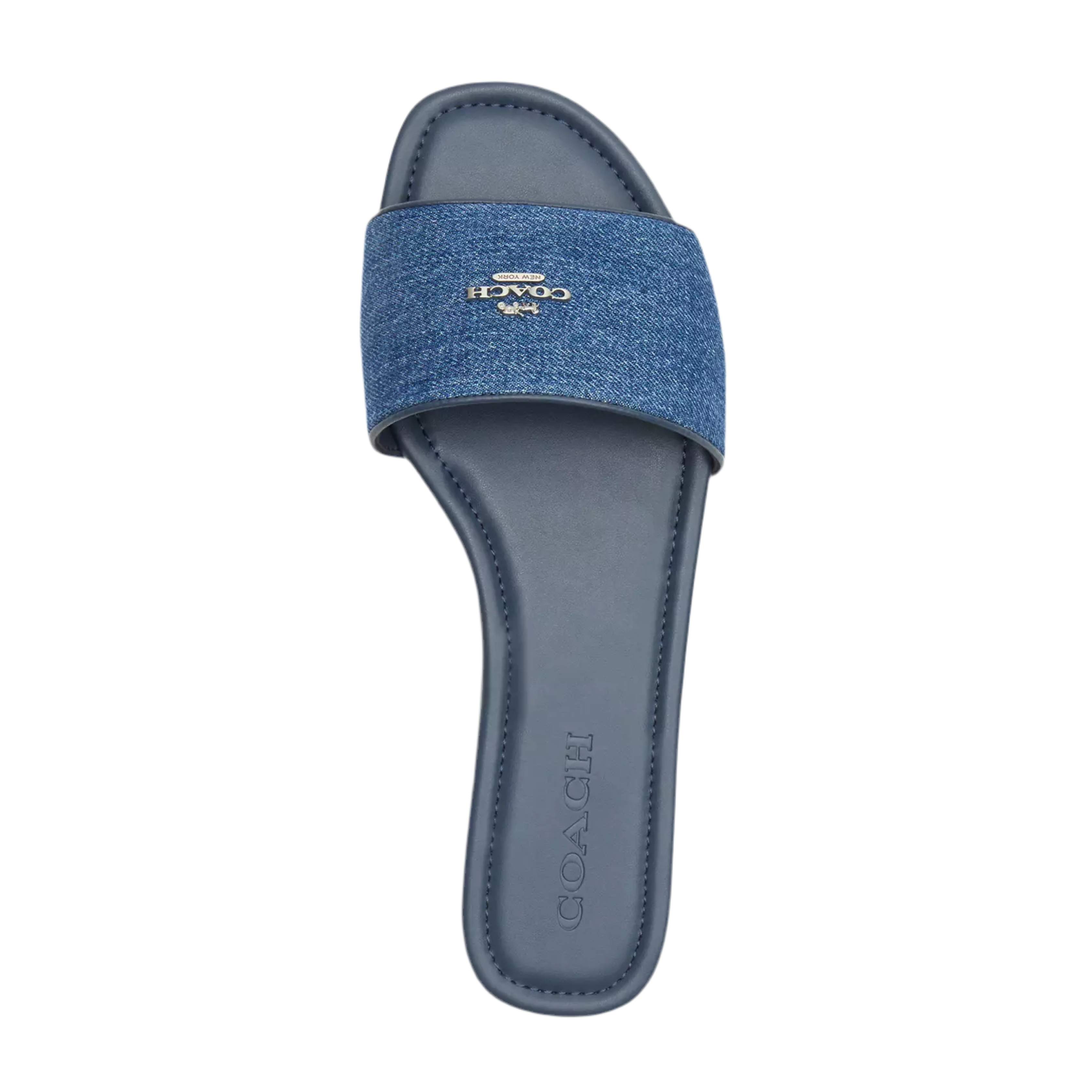 COACH Women's Slide Sandal - Denim