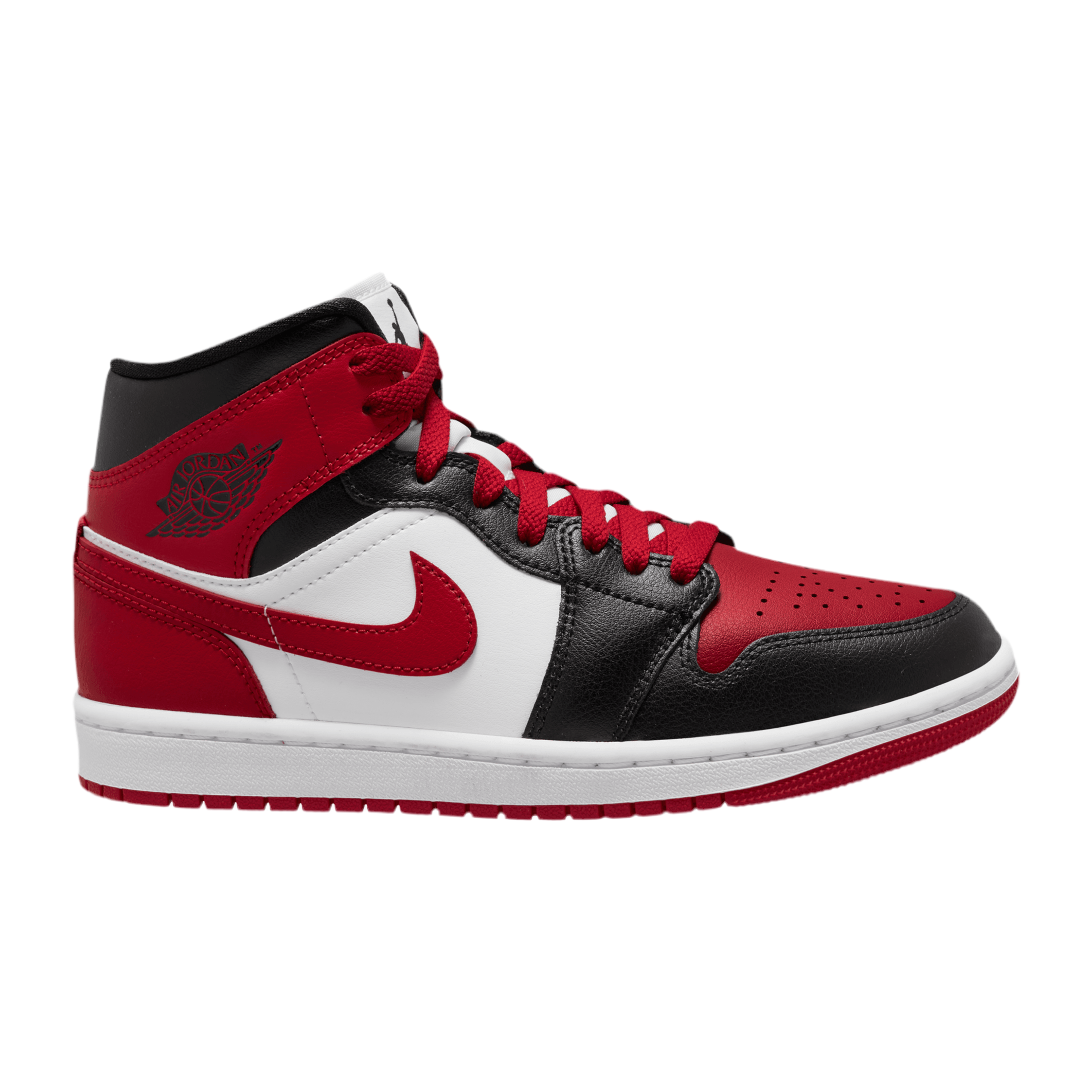 Nike Women's Jordan 1 Mid SE - Red White Black